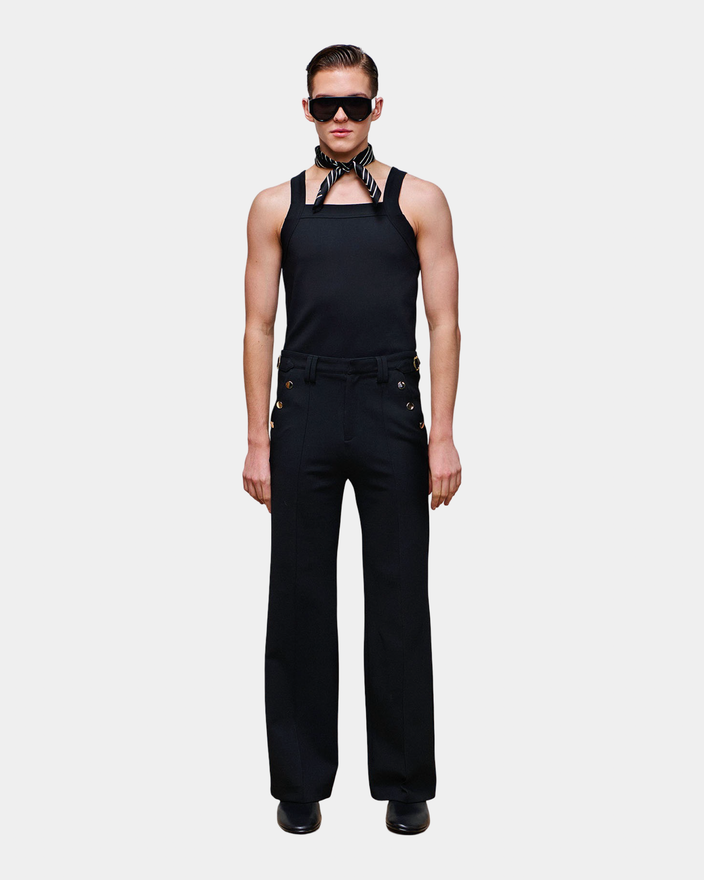 Asher Black Ponte Boot Cut Trouser
