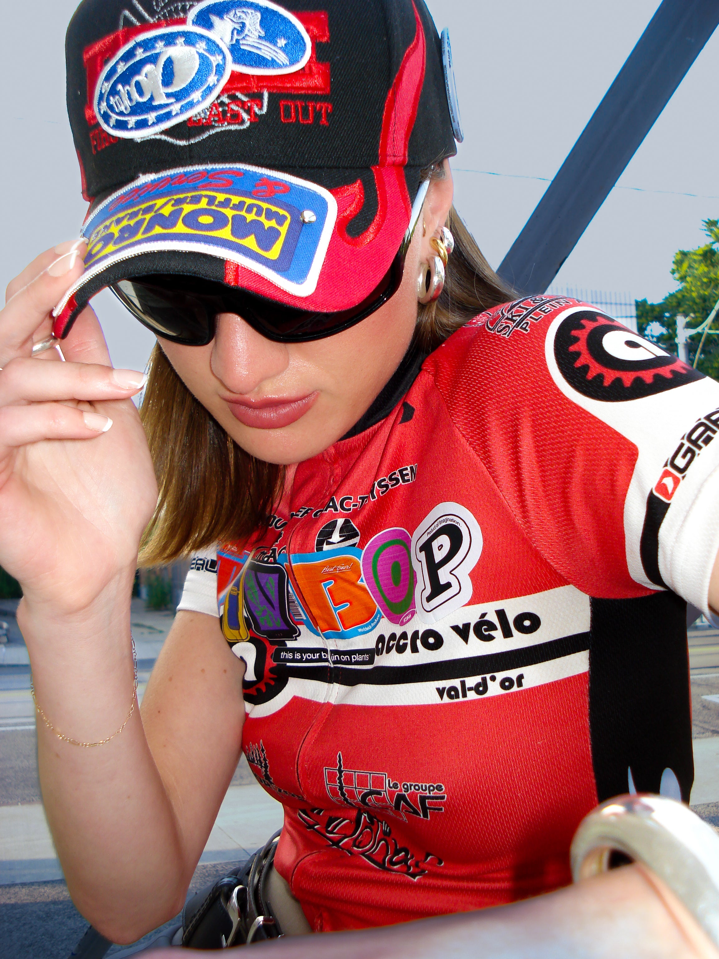 Black Sticker Logo Cap with Pin