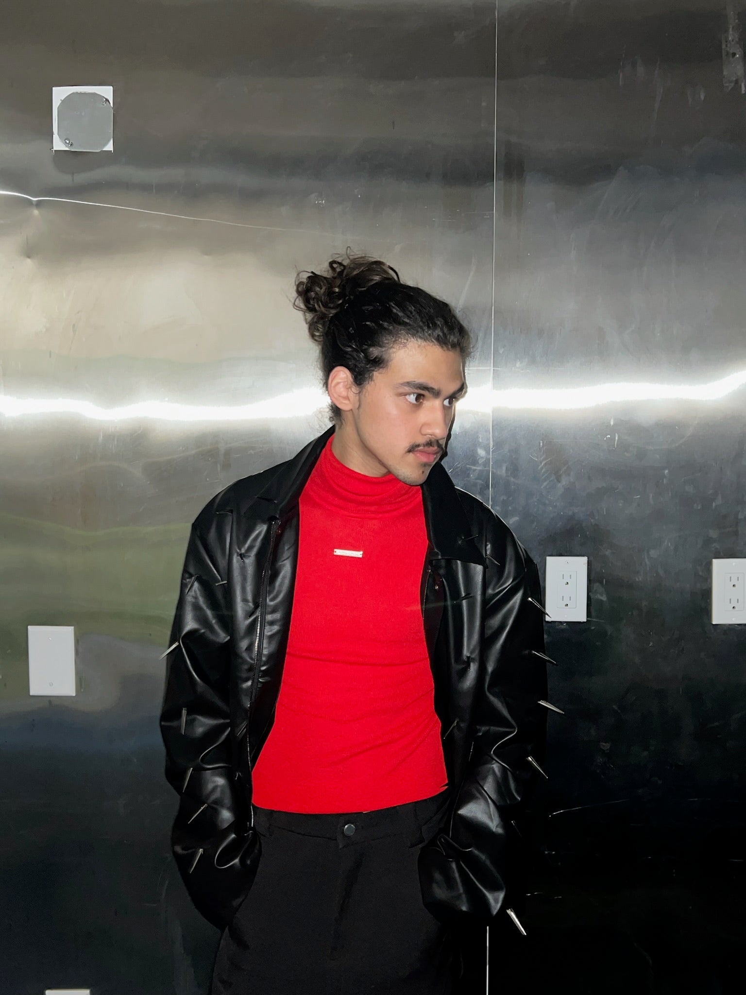 Nonattachment Red Turtleneck Long Sleeve