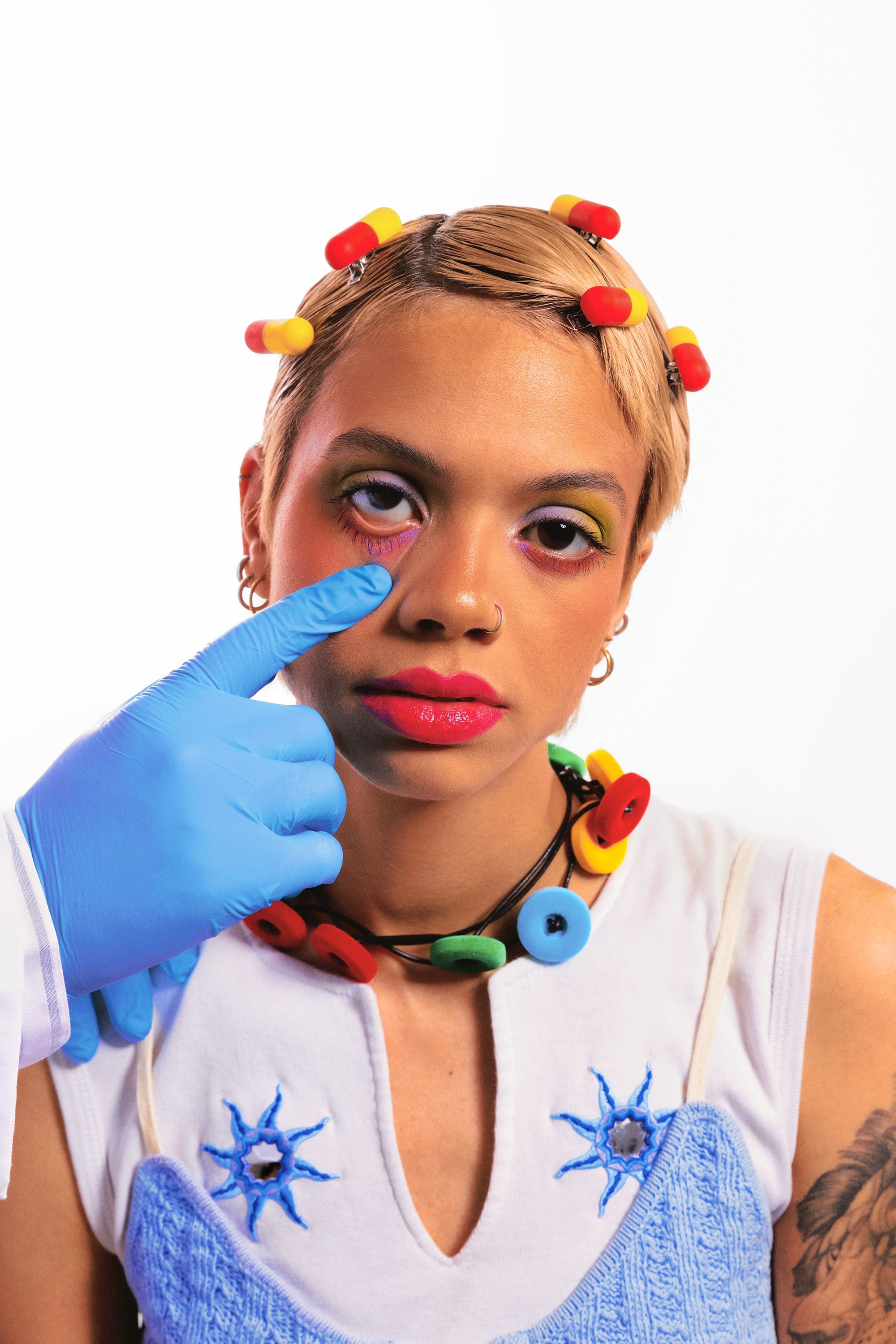Yellow and Red Overdose Hair Clip