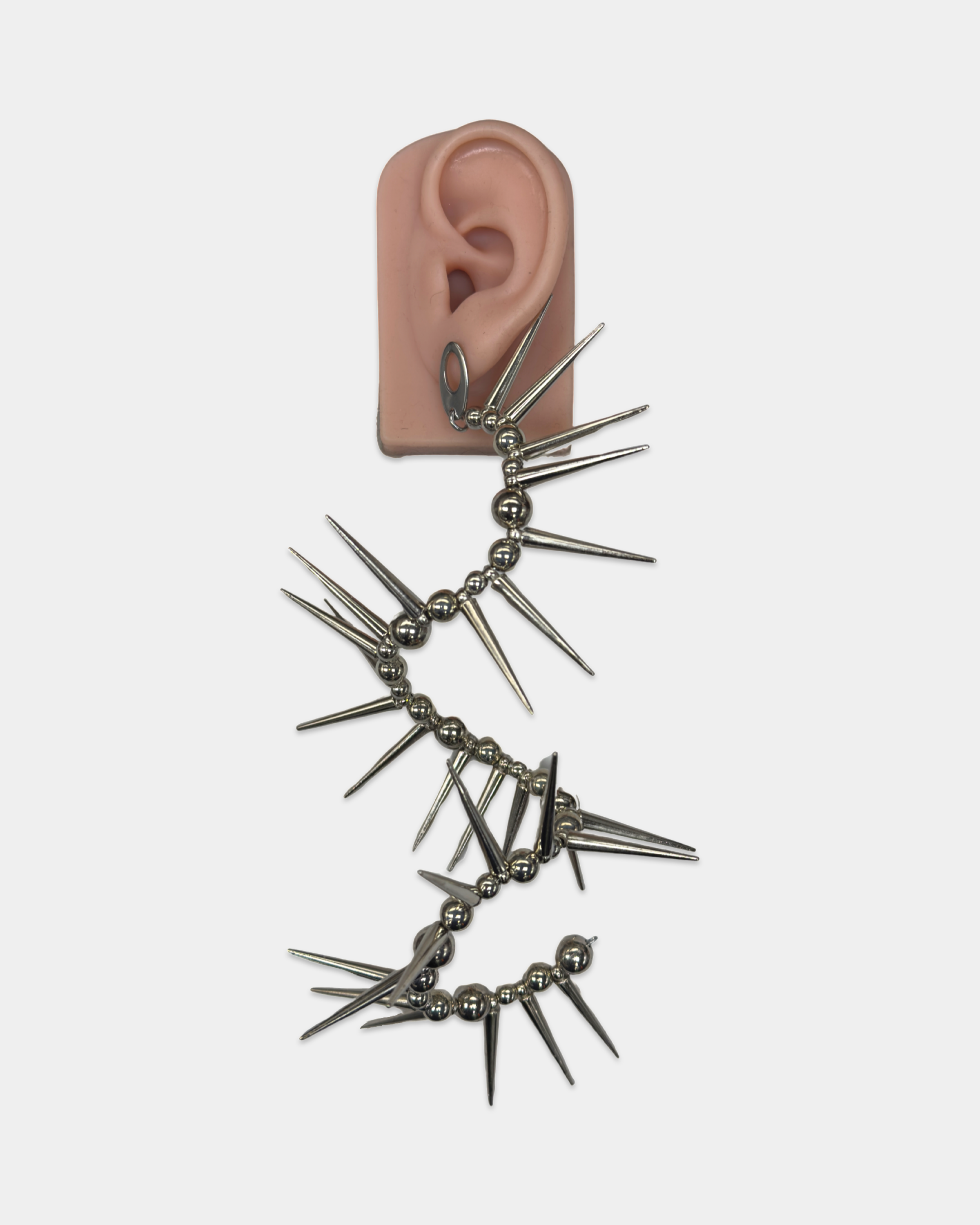 Silver Twirl Earrings