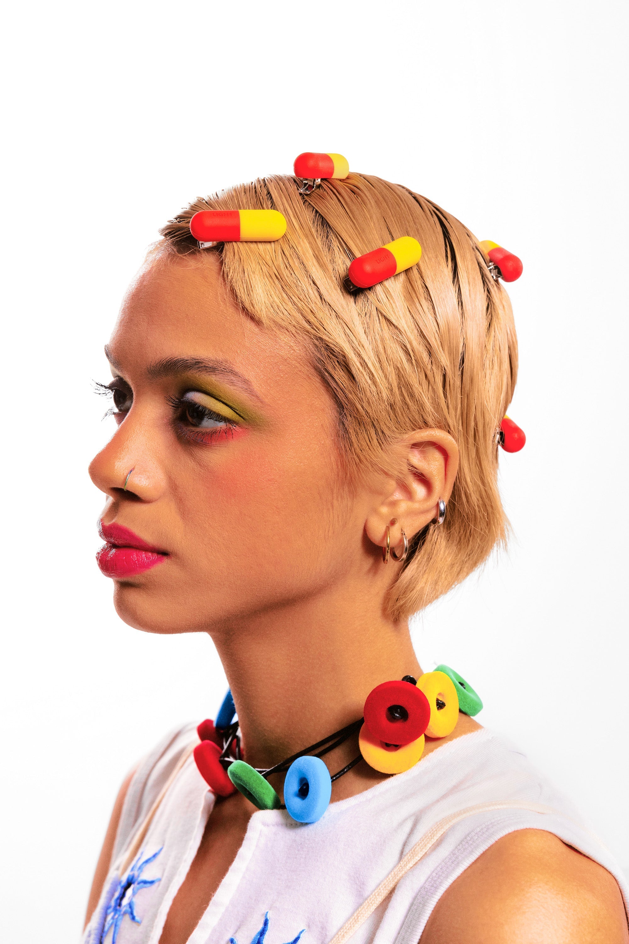 Yellow and Red Overdose Hair Clip