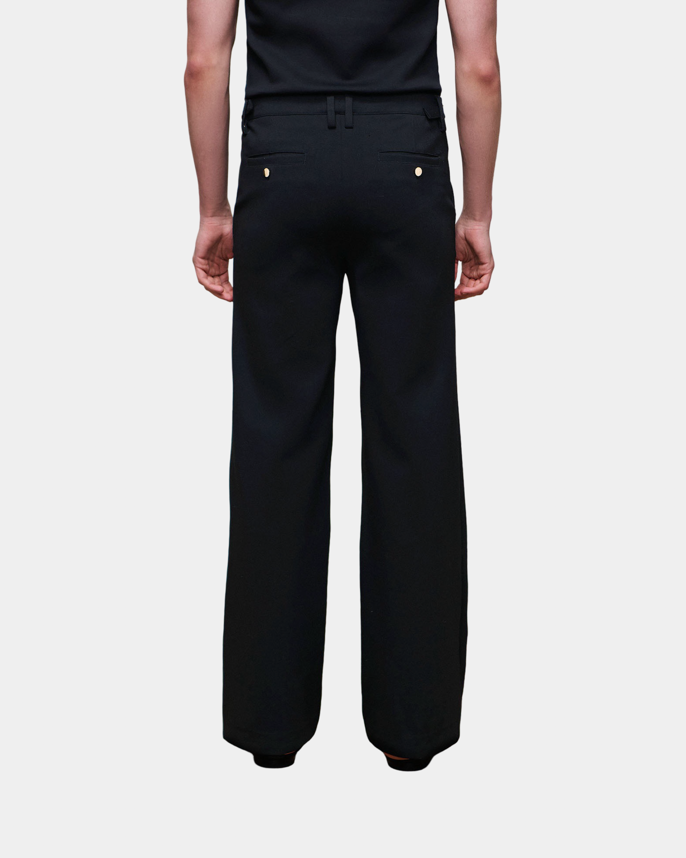Asher Black Ponte Boot Cut Trouser