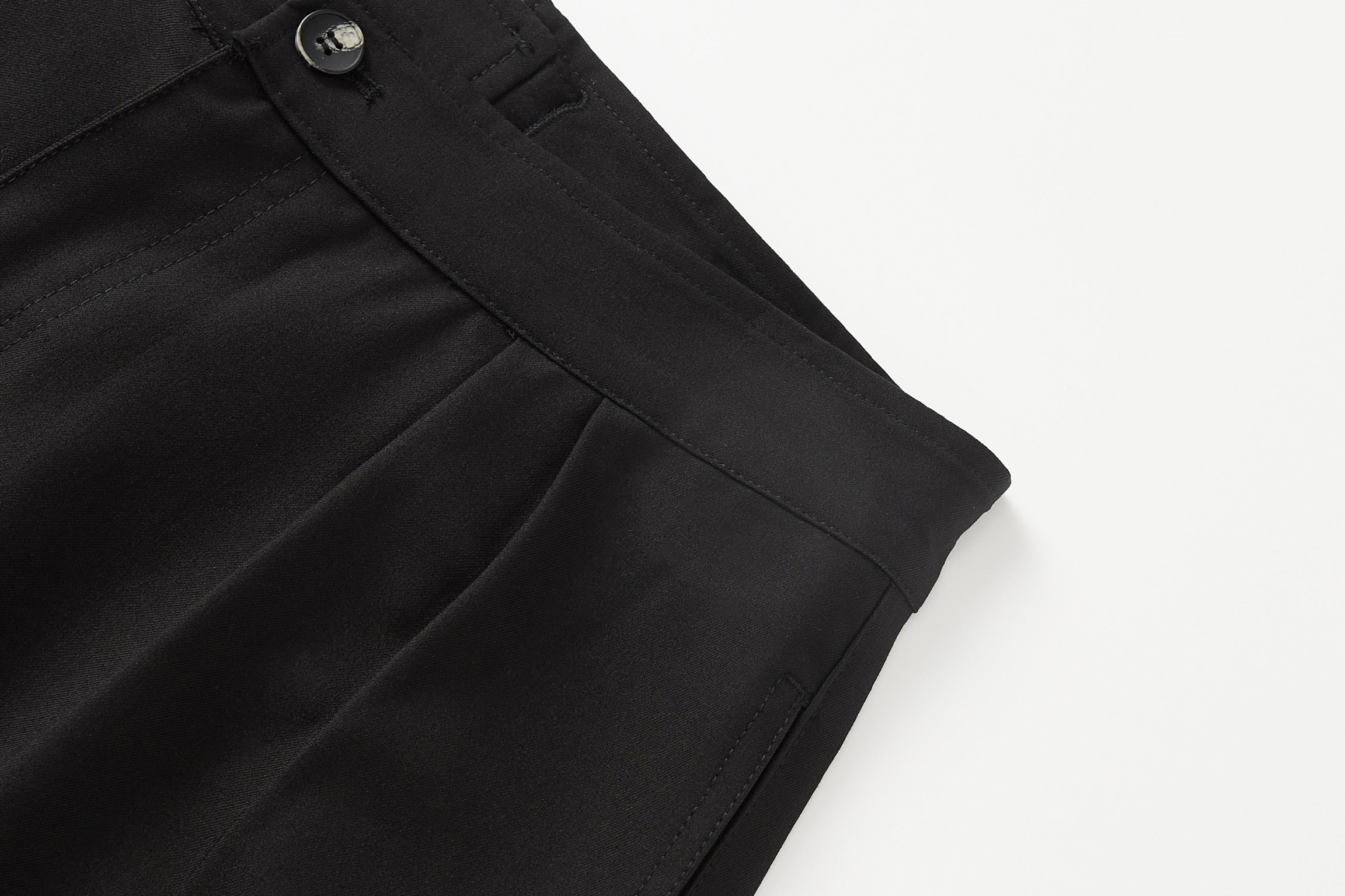 Black Button Trousers