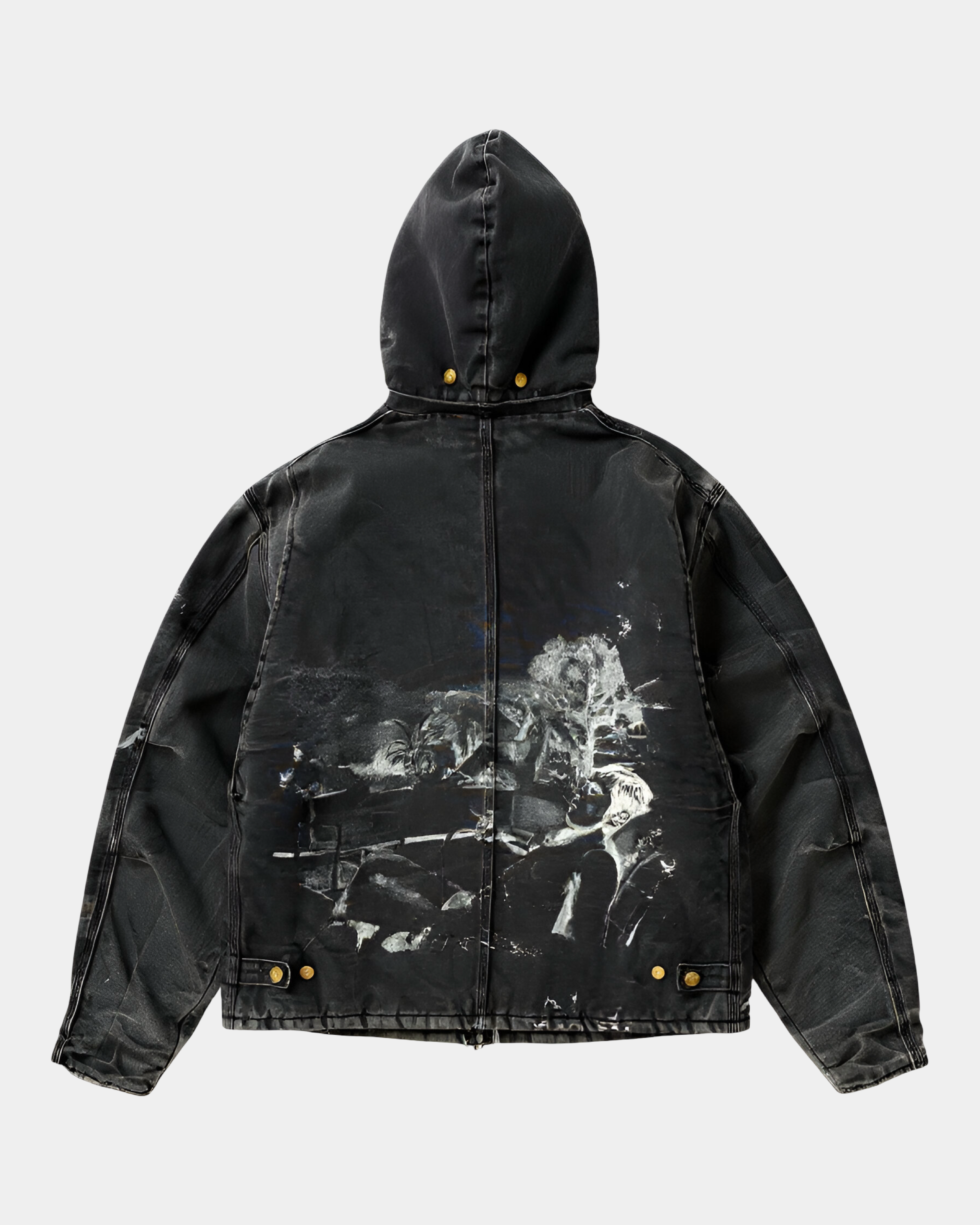 Carhartt Remake Double Collar Studded Quilted Hooded Jacket