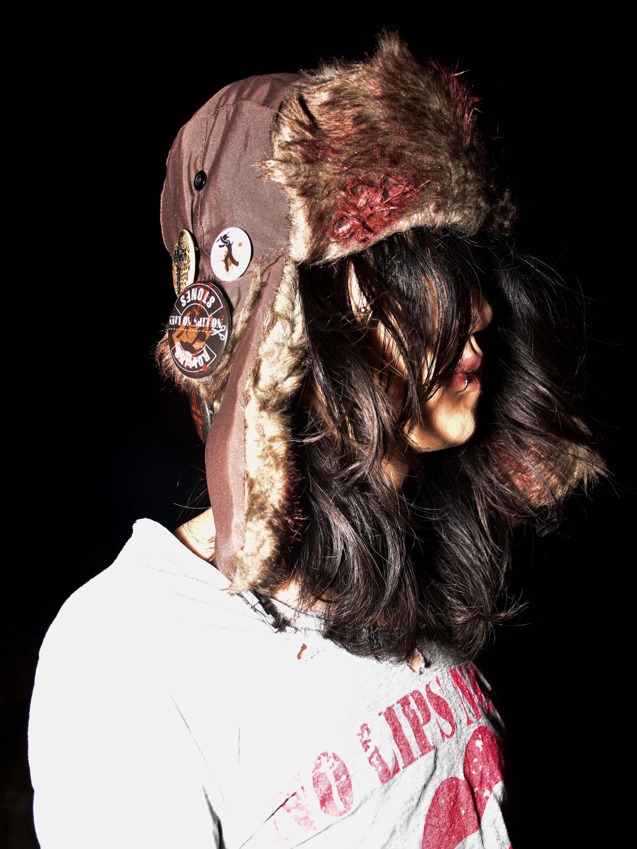 Crimson Timber Spirit Bomber Hat