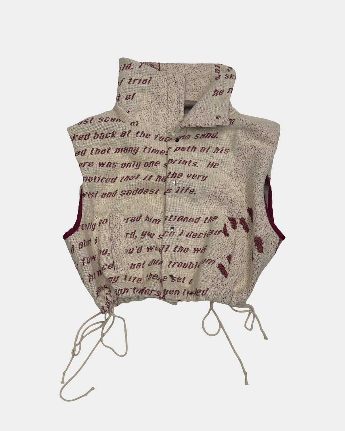Cinchable Poetry Vest Jacket