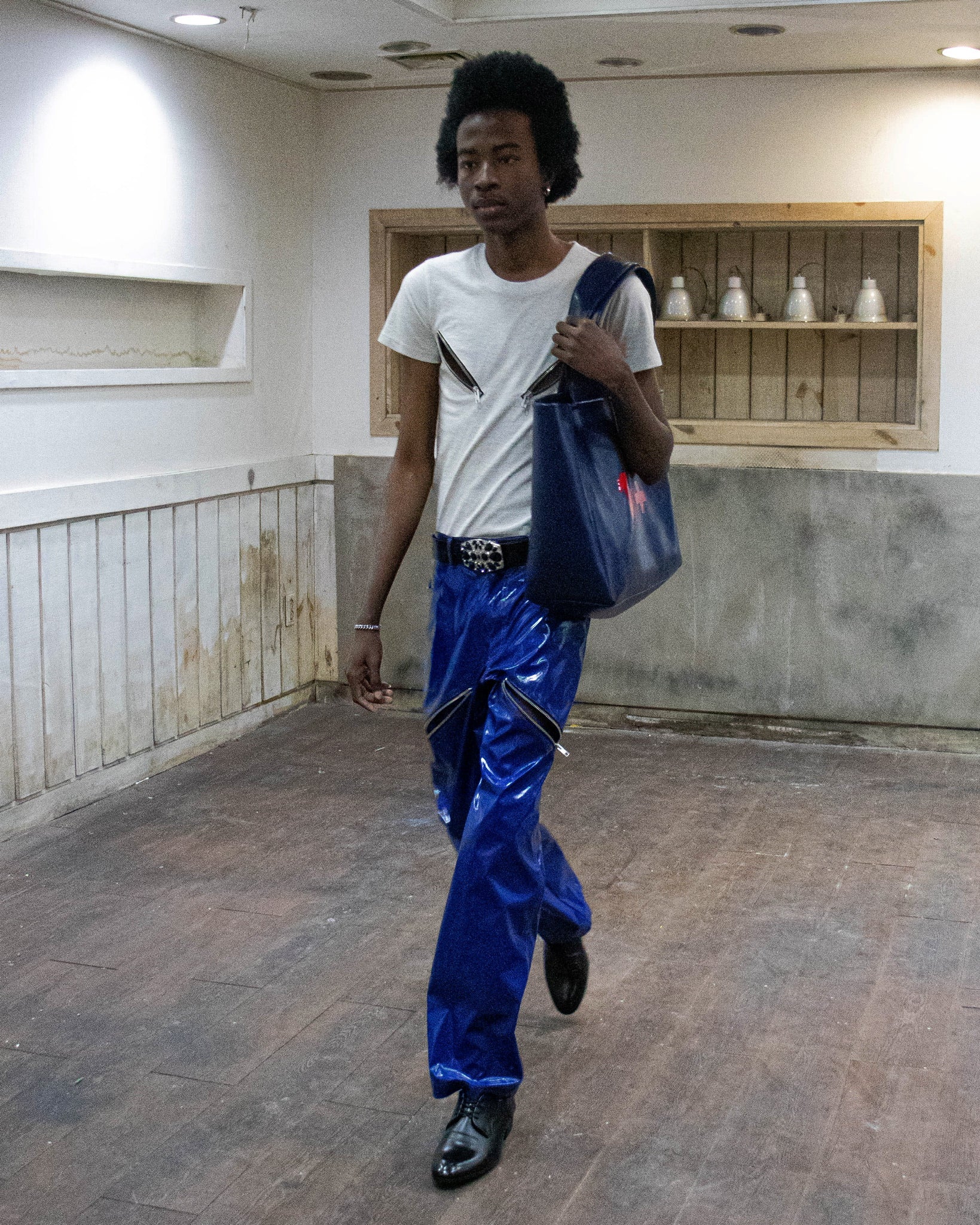 Sad Zip Latex Pants