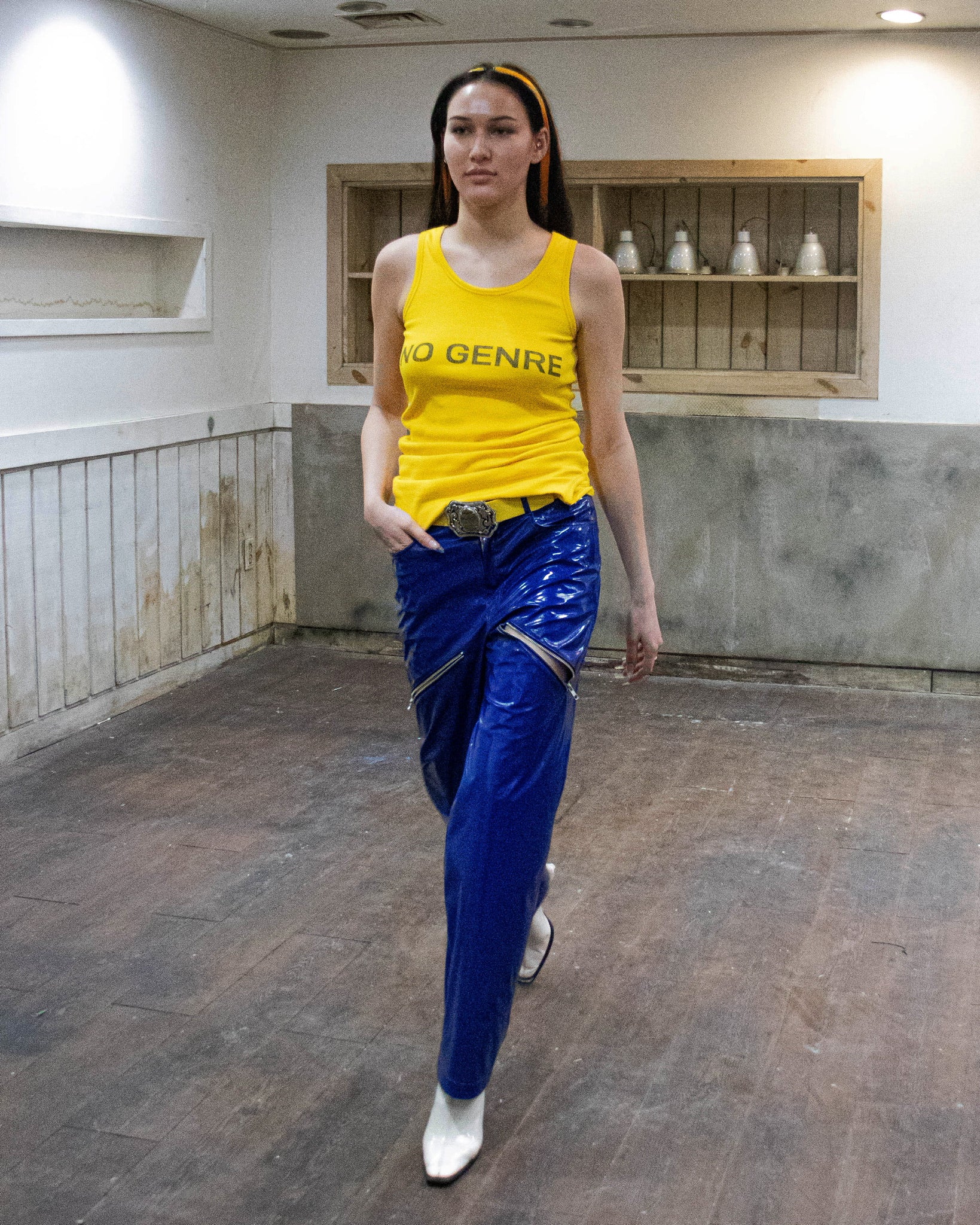 Sad Zip Latex Pants