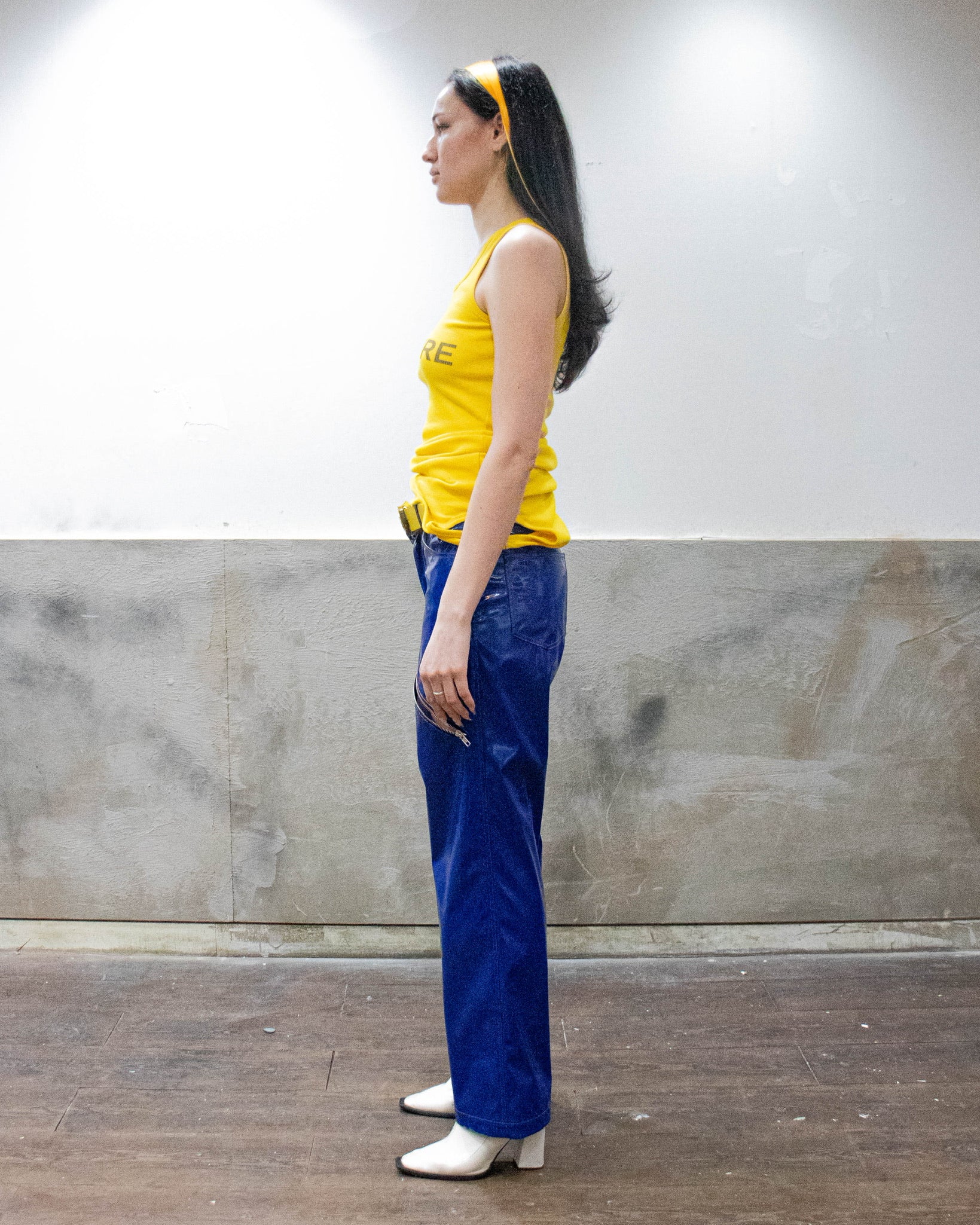 Sad Zip Latex Pants