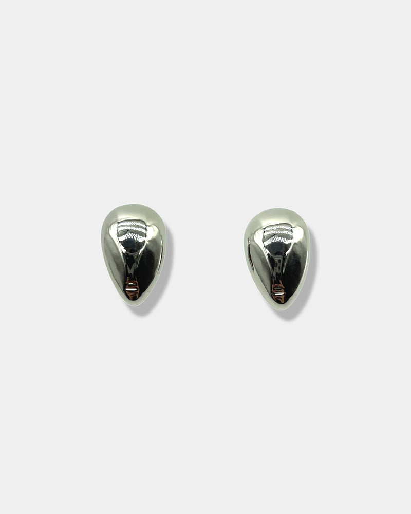 Silver Mega Dome Earrings