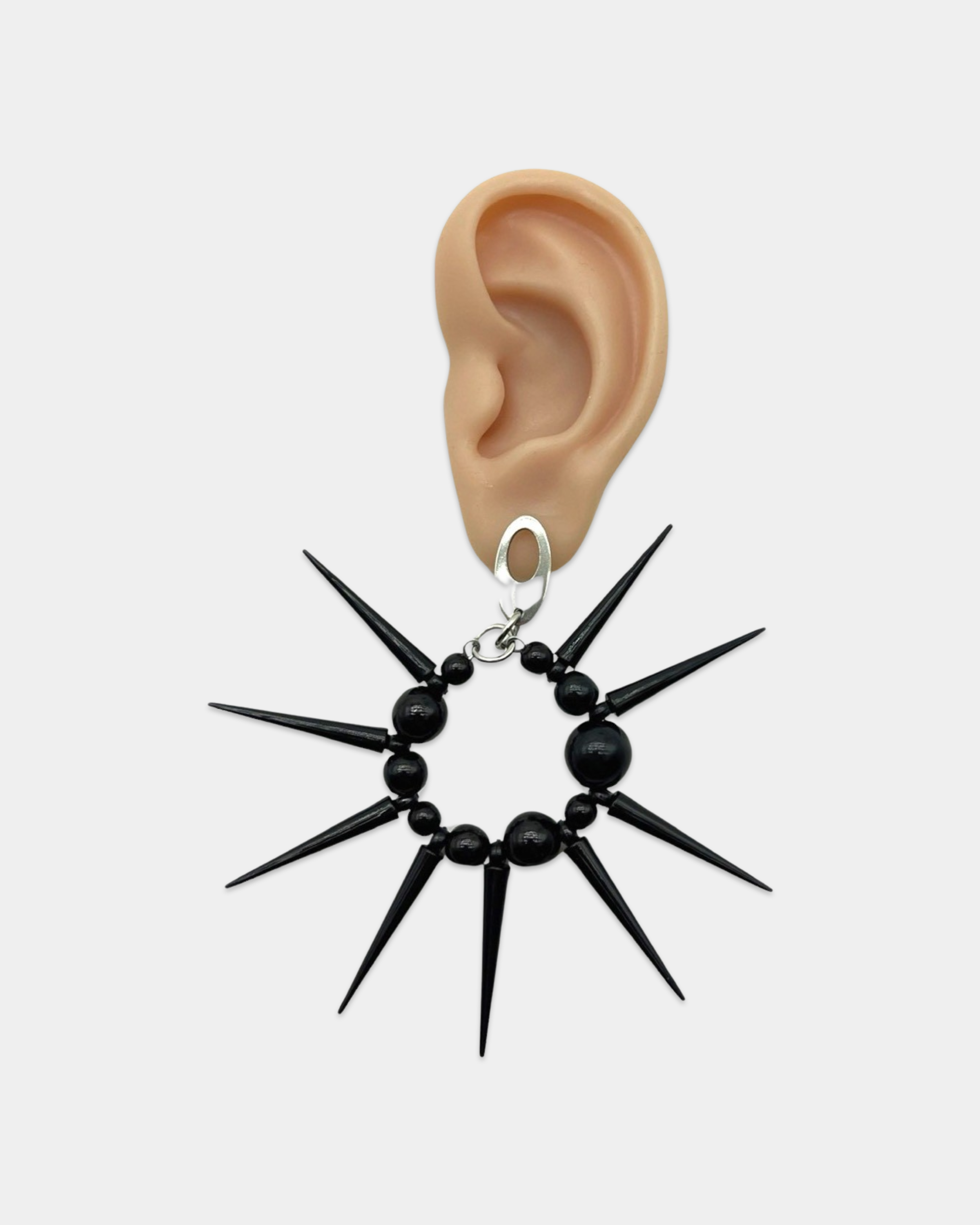 Black Spike Earrings