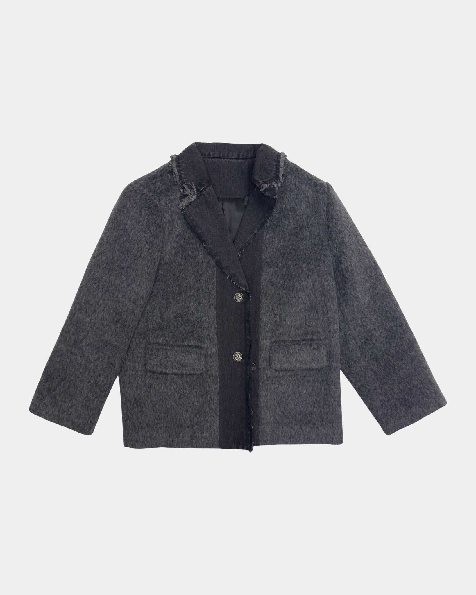 U3 SELECT Grey Peacoat Blazer