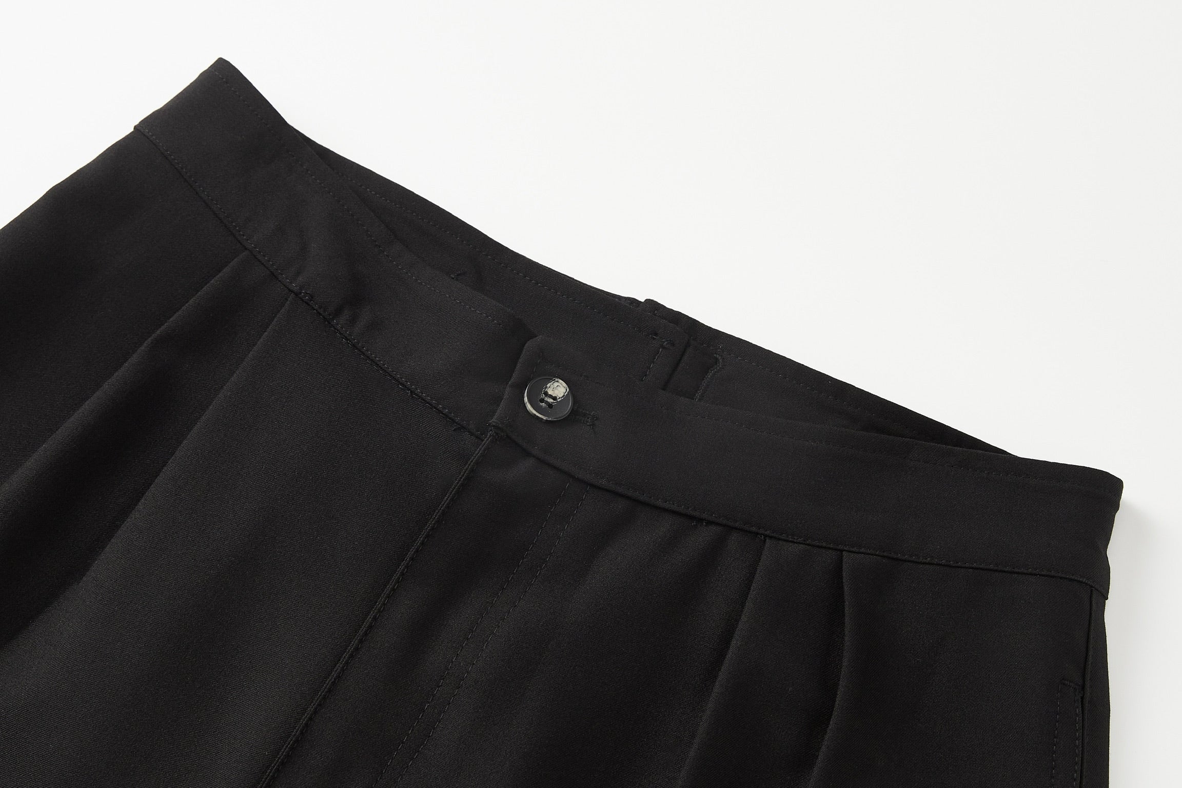 Black Button Trousers