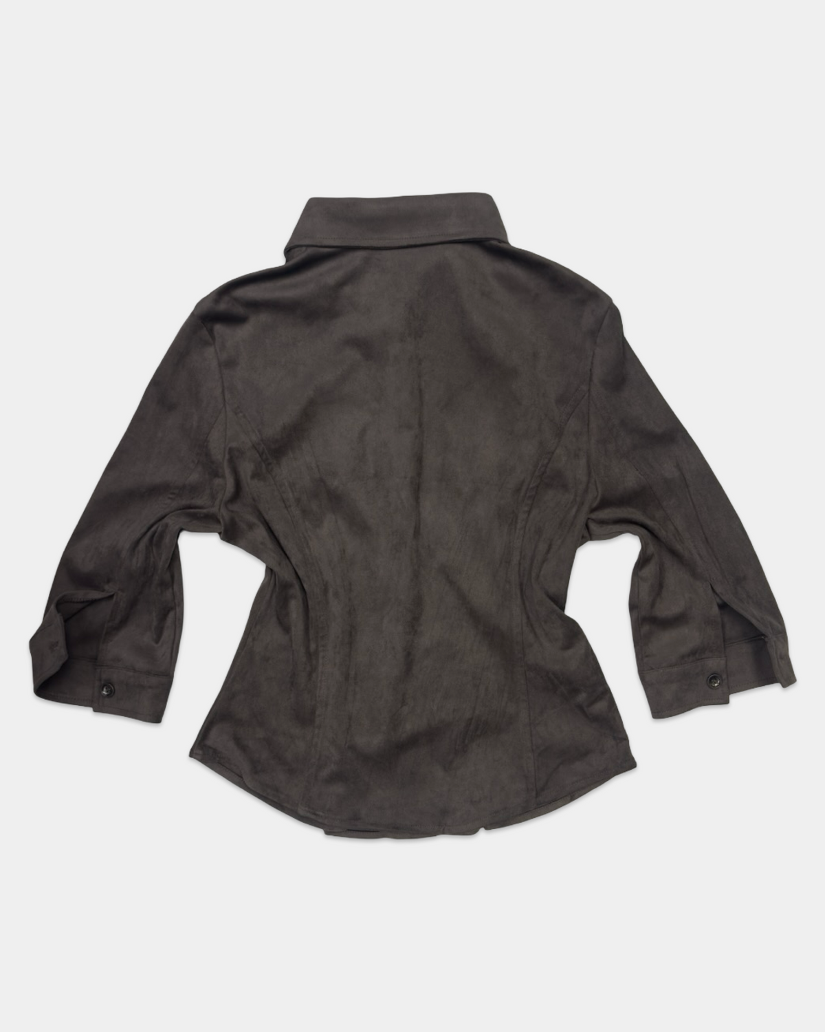 Dust Brown Faded Western Pocket Shirt