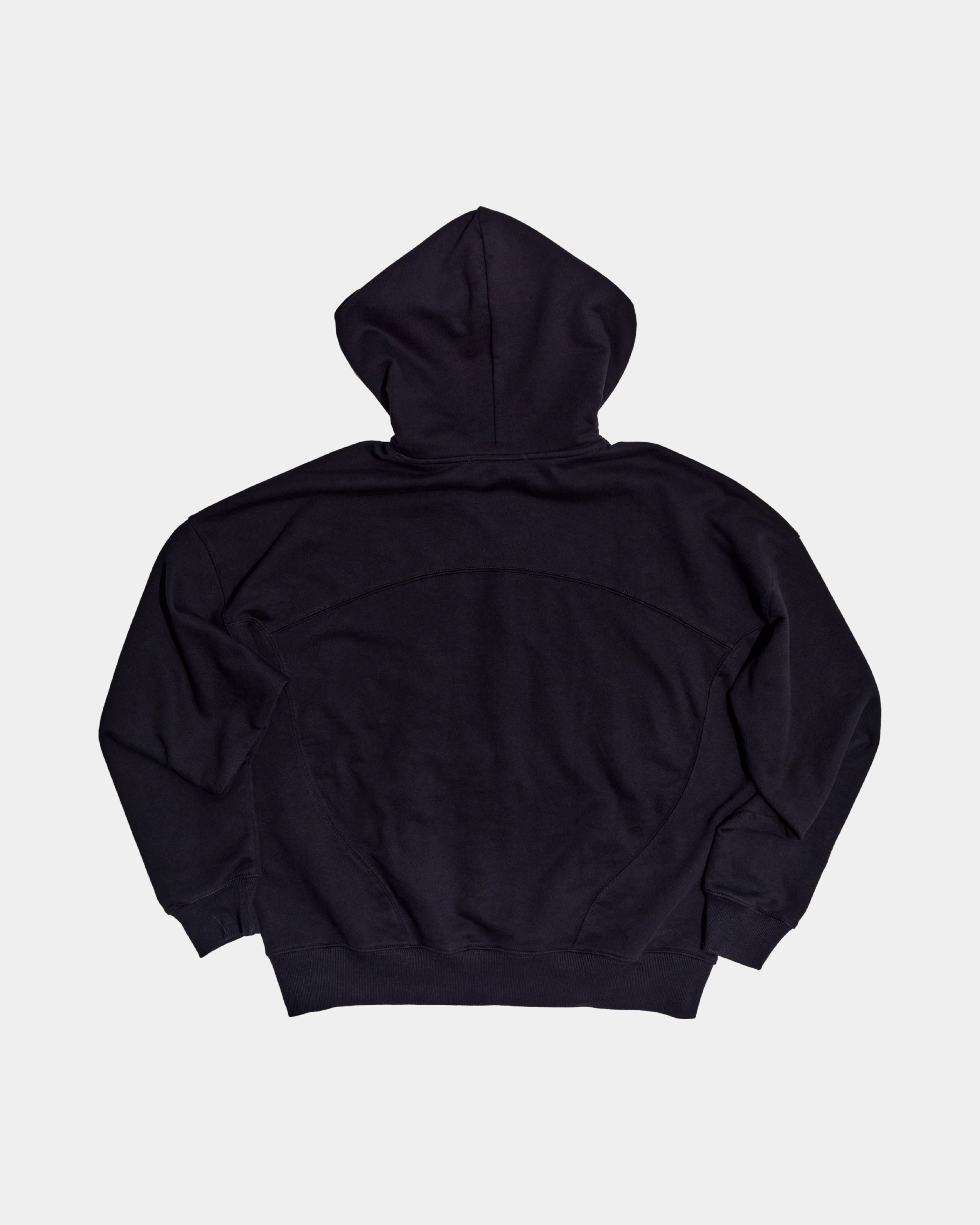 Black College Tie Hoodie (Comes with tie)