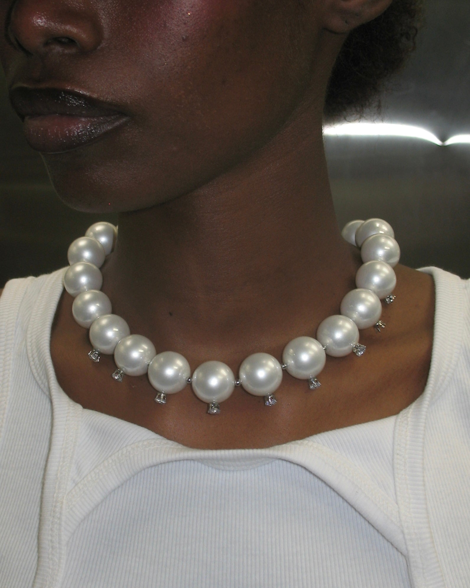 Pearl Diamond Necklace