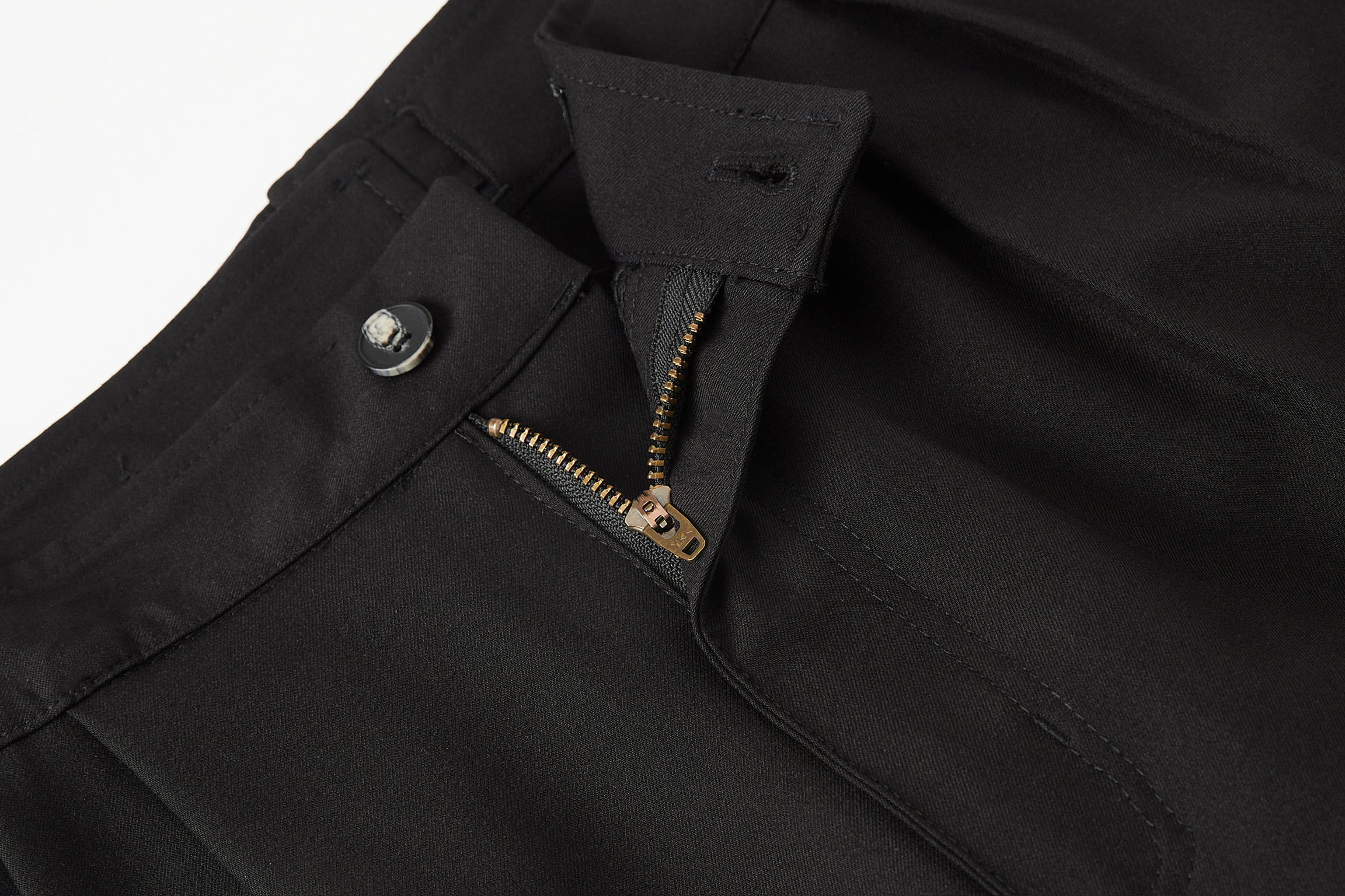 Black Button Trousers