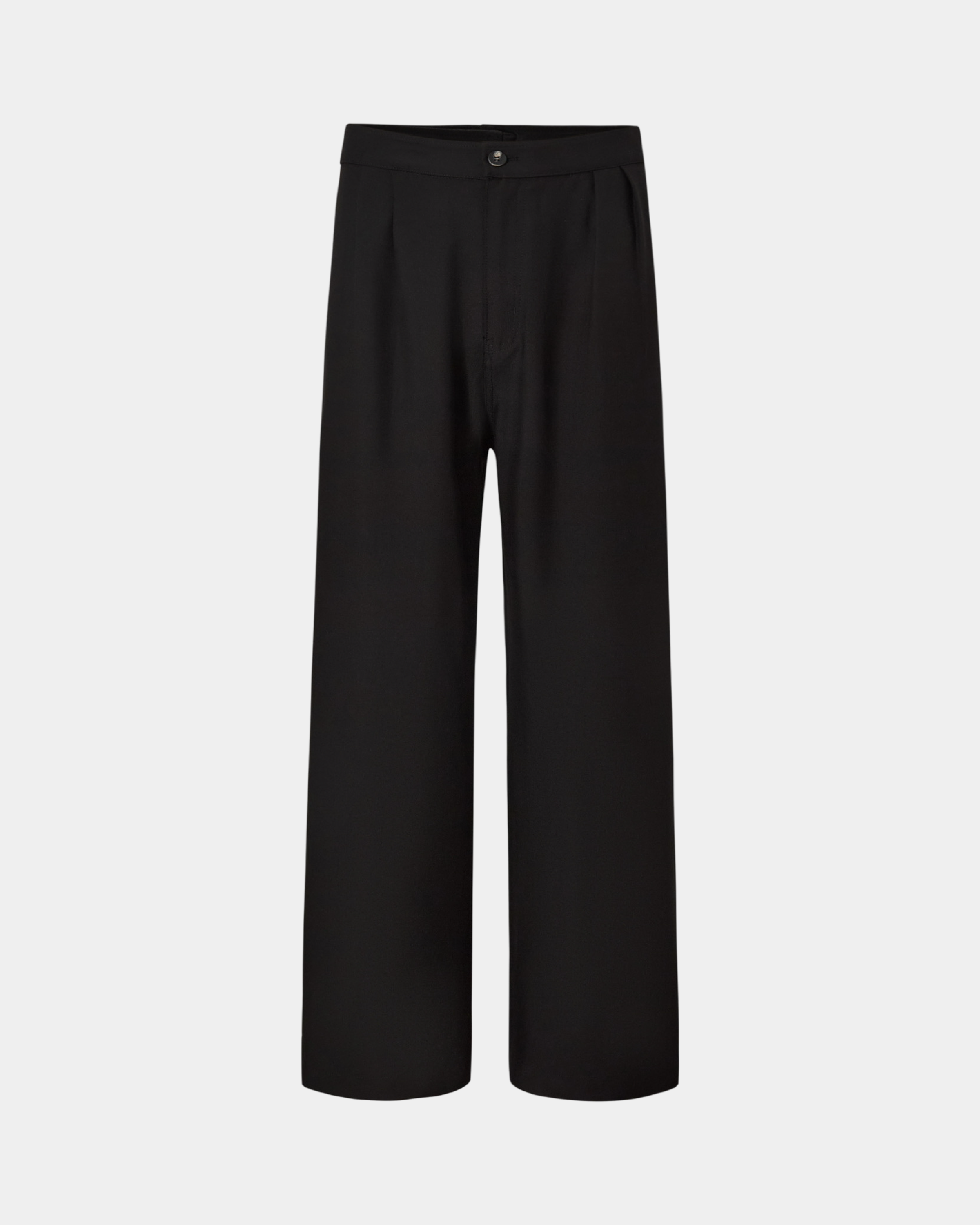 Black Button Trousers