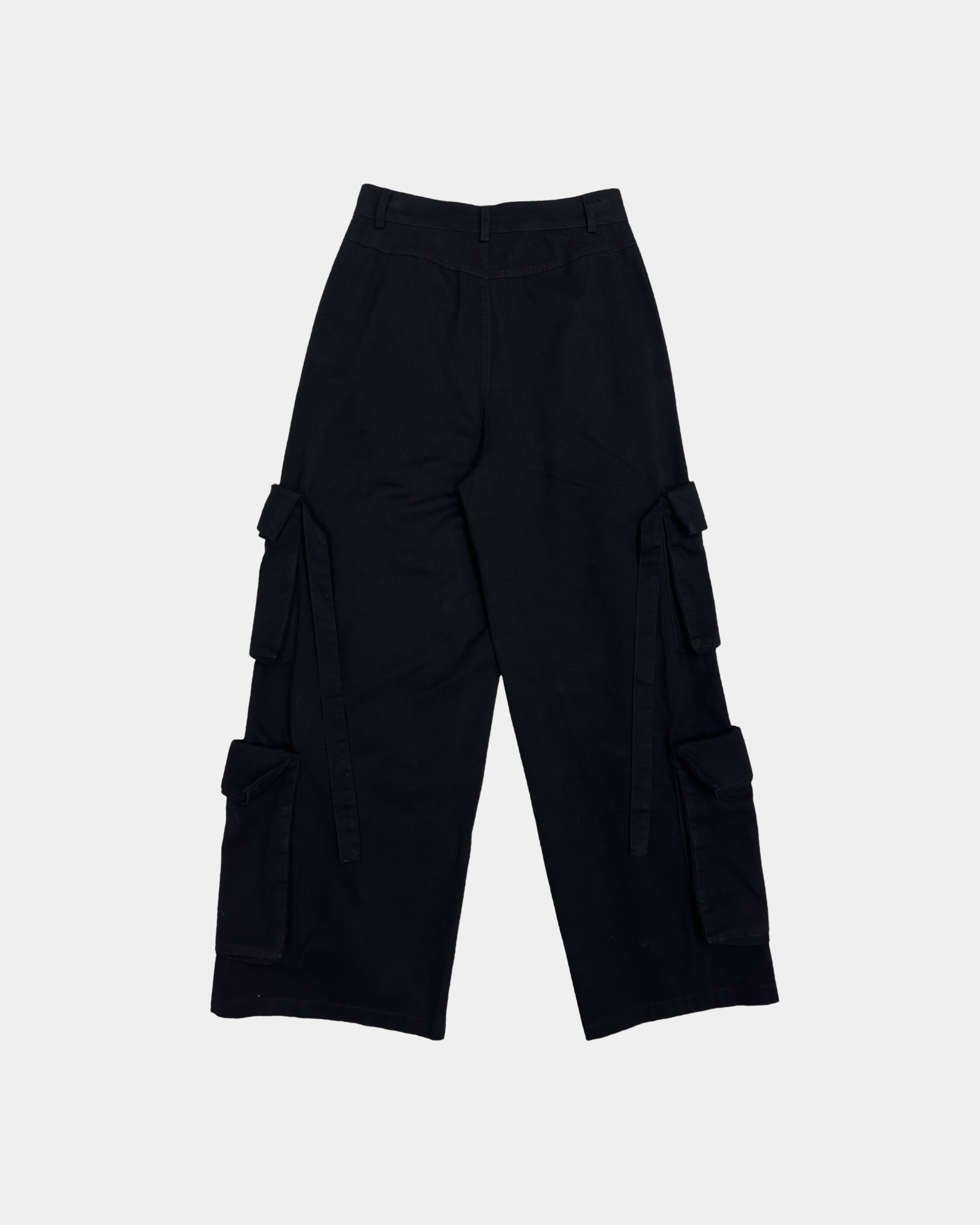 Black Pocket Cargo Pants