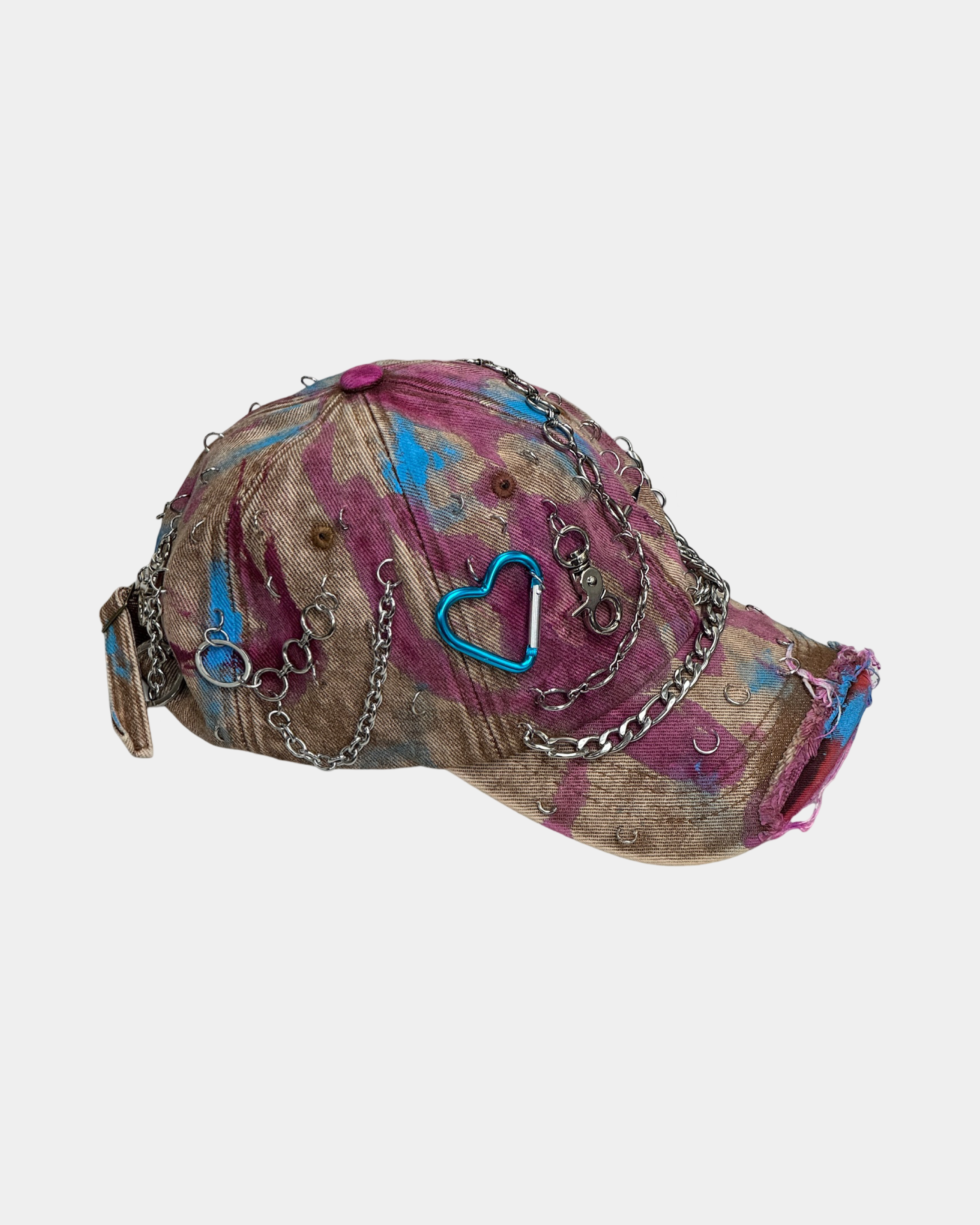 Magenta Key Chain Studded Hat