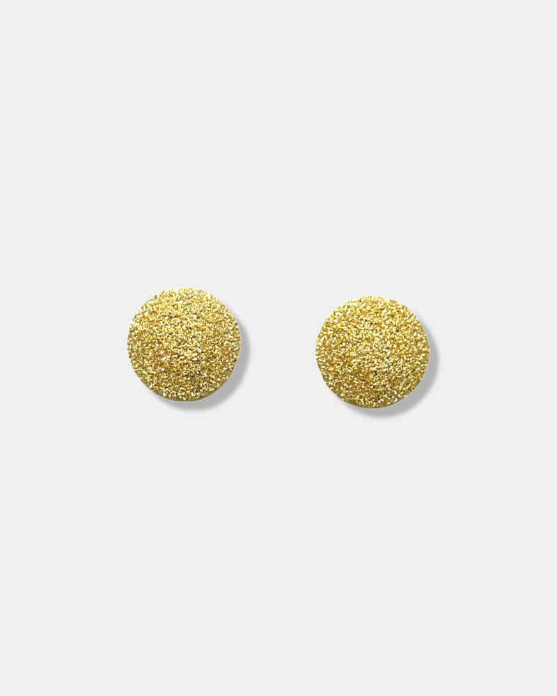 Gold Speckles Ball Earrings