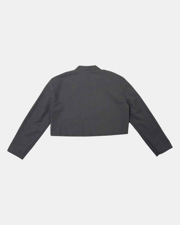 Charcoal Semi Cropped Jacket