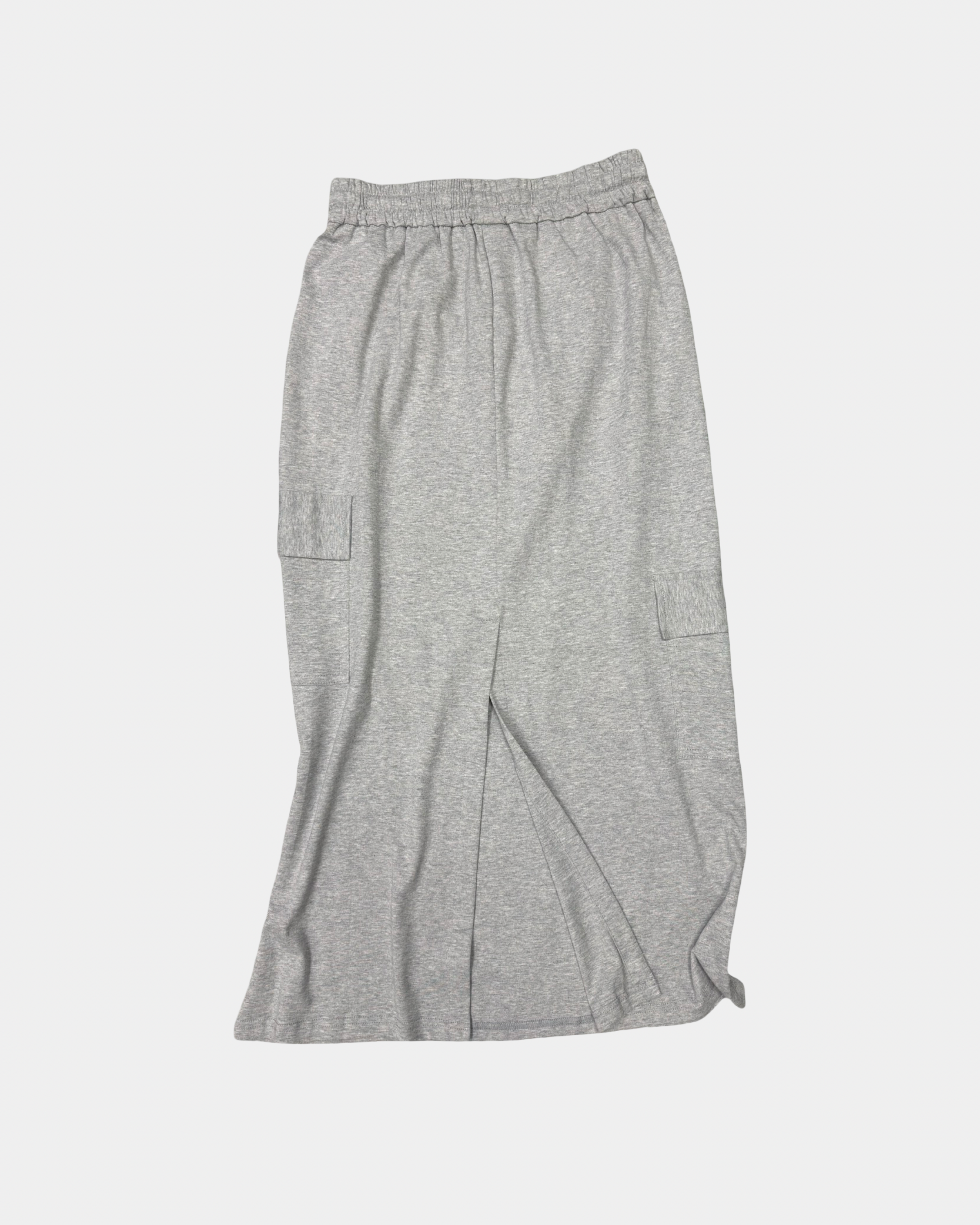 Silver Veil Utility Midi Skirt
