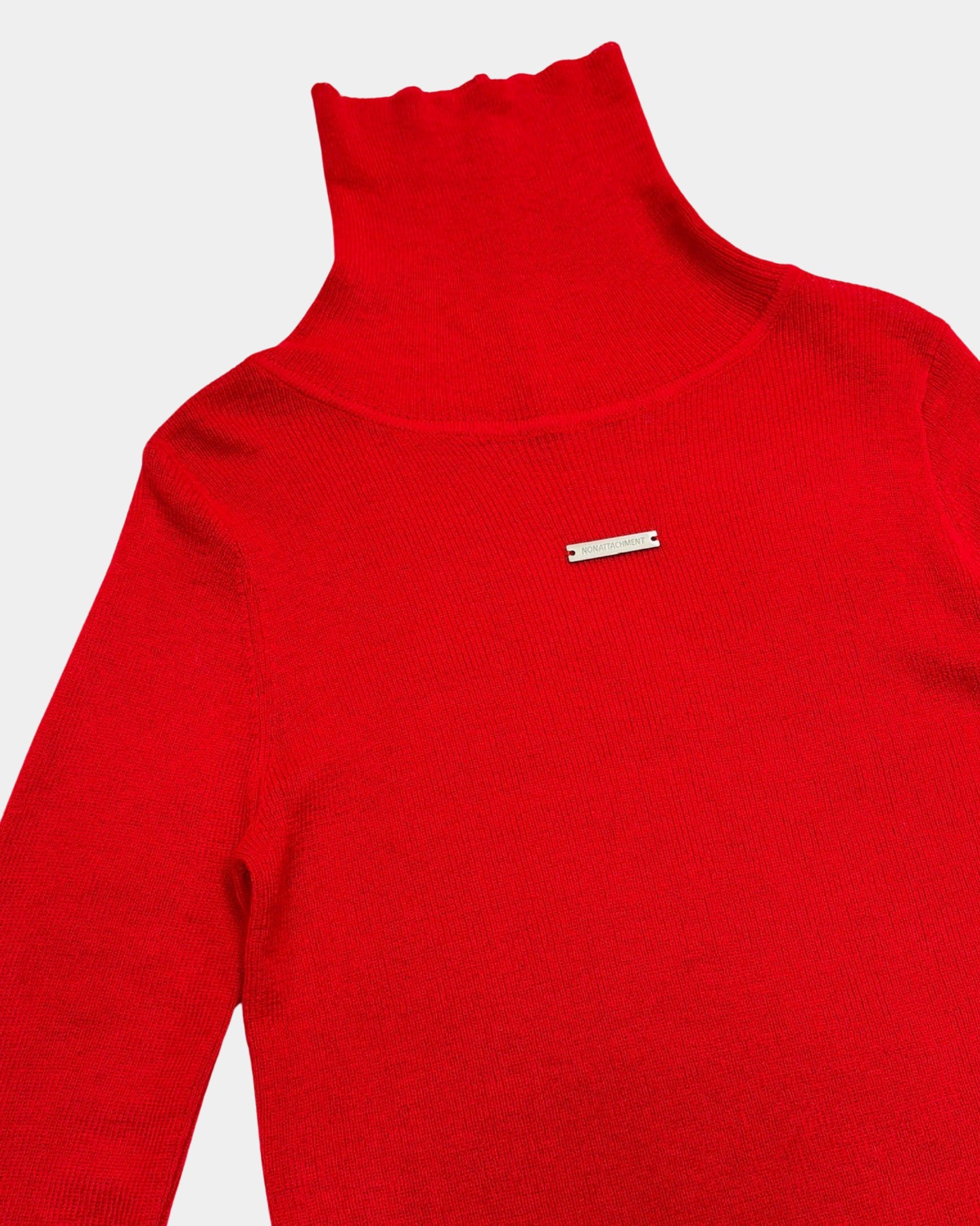 Nonattachment Red Turtleneck Long Sleeve