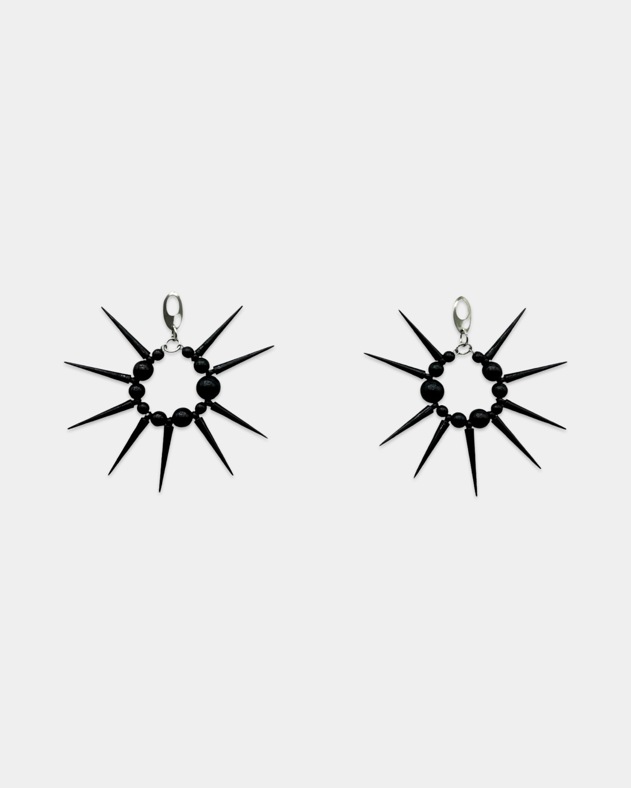 Black Spike Earrings