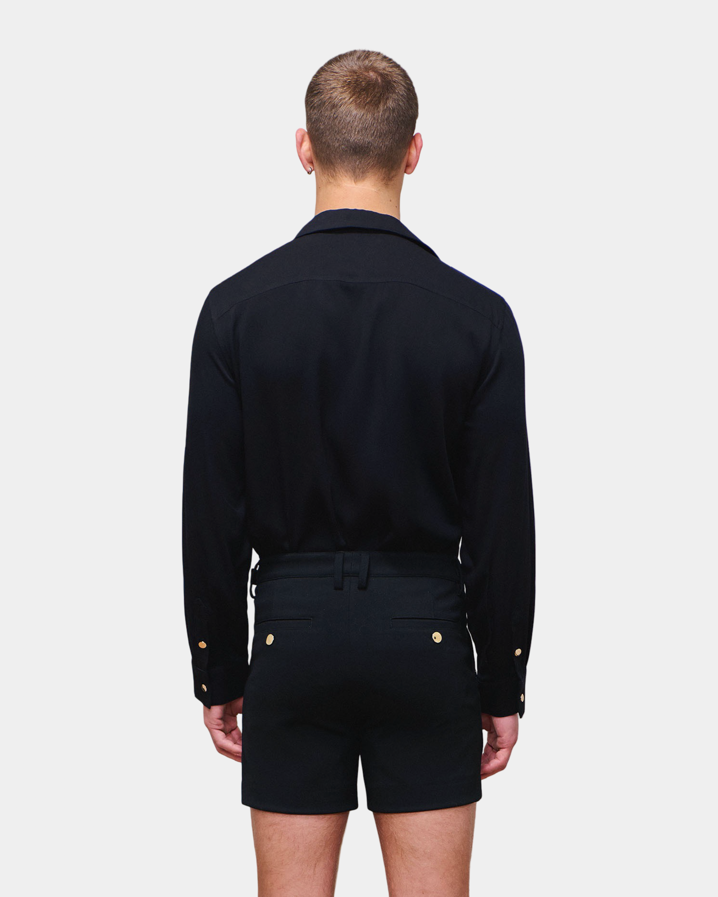 Ryker Black Lace Up Shirt