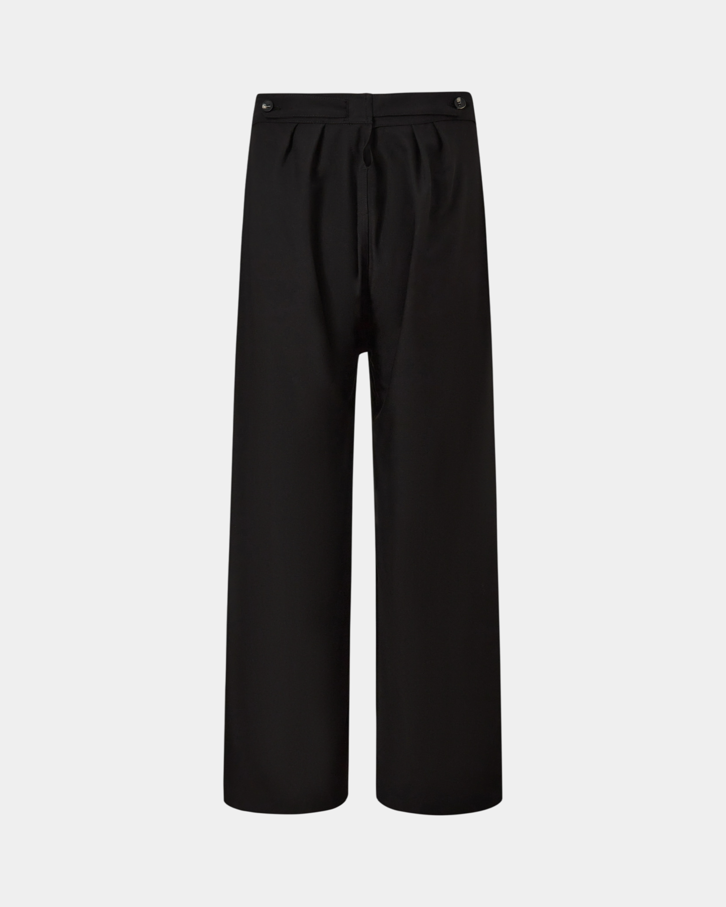 Black Button Trousers