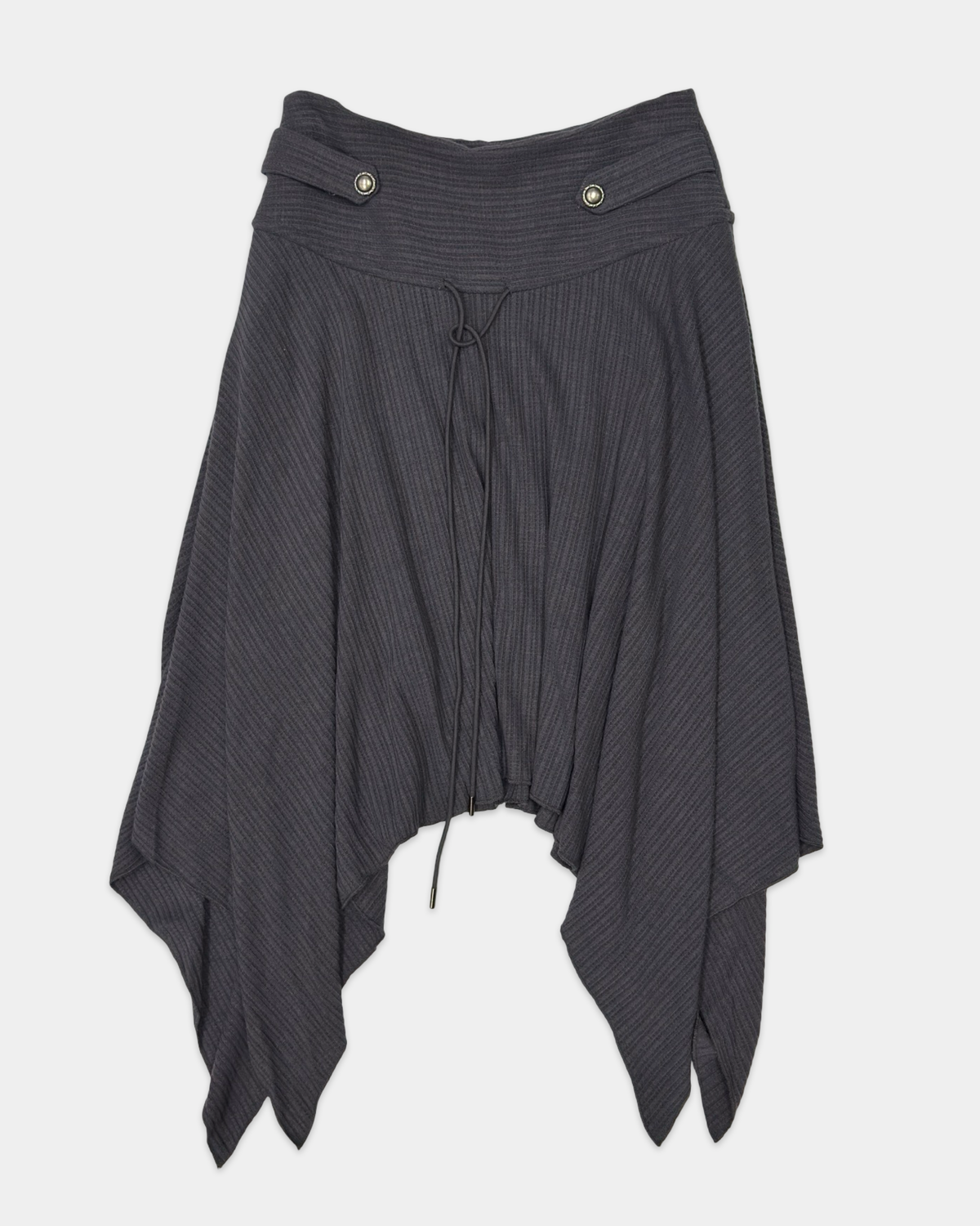 Midnight Ruffled Drap Skirt