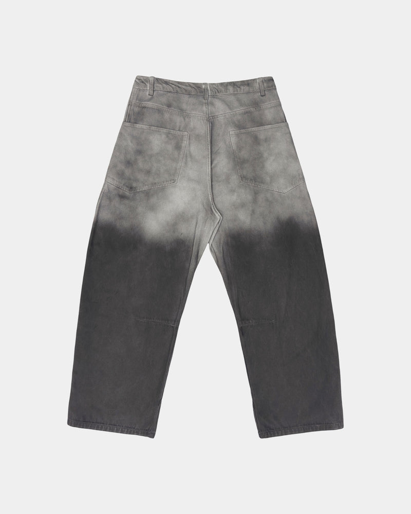 Two-Tone Grey Printed Pants
