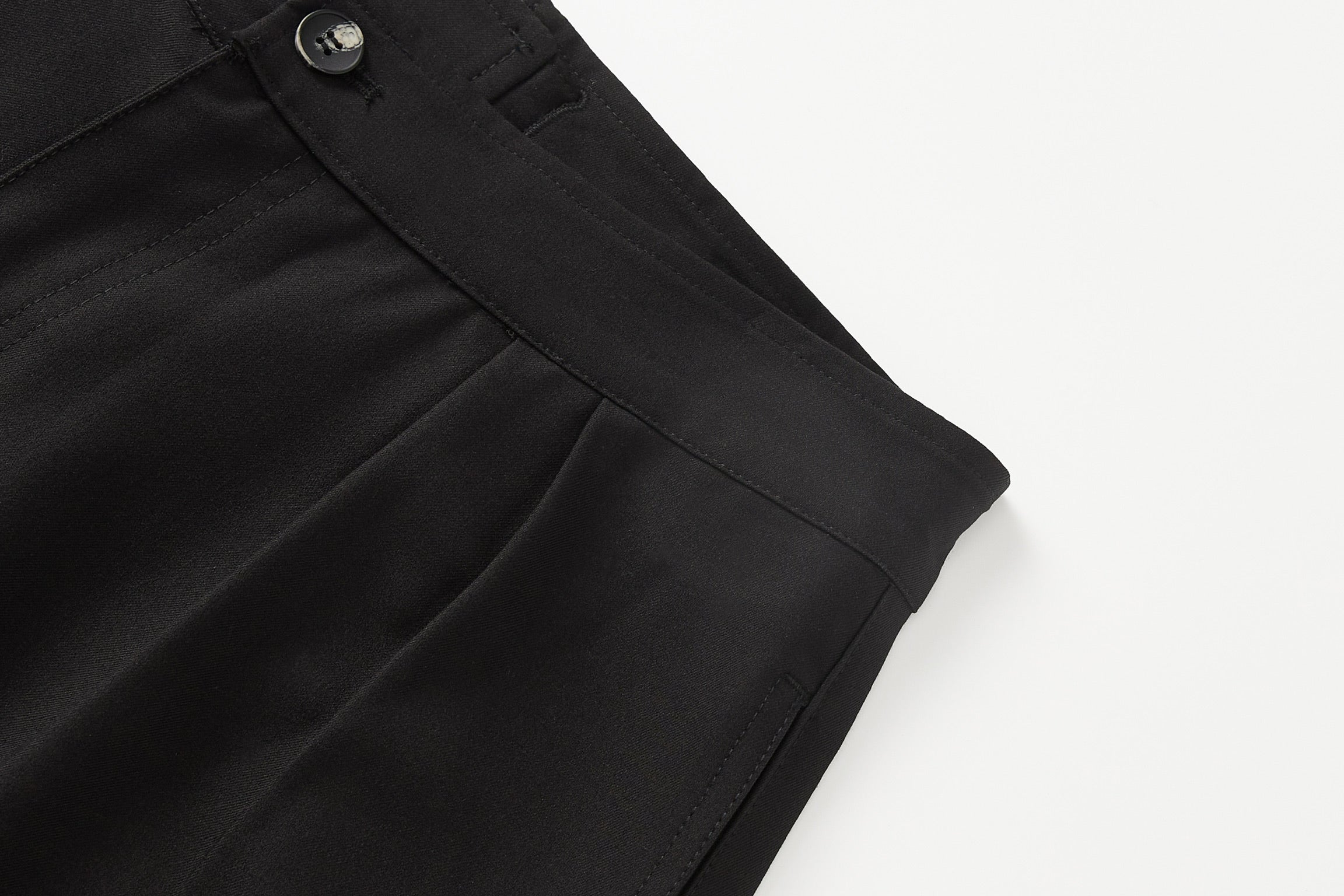 Black Button Trousers