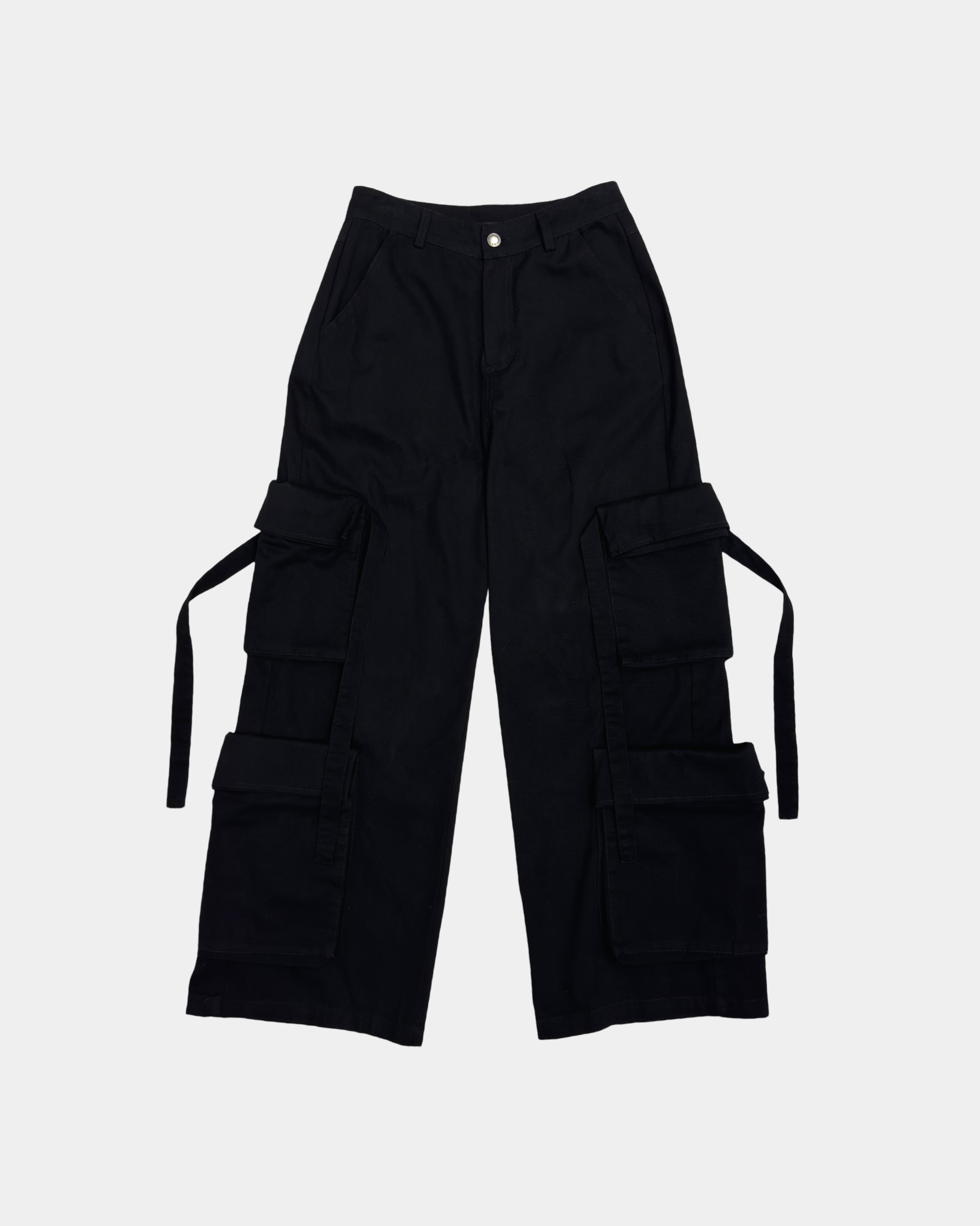 Black Pocket Cargo Pants