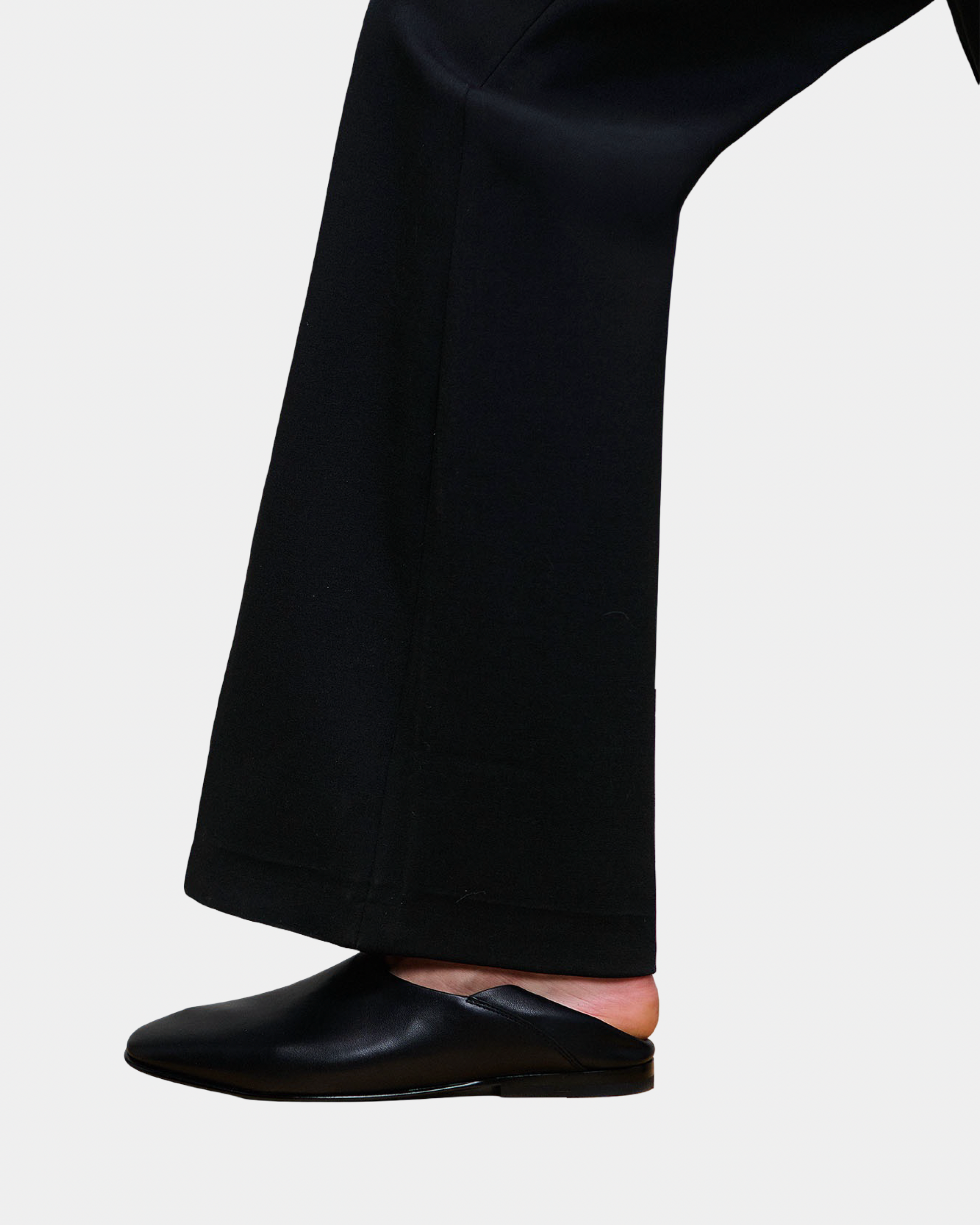 Asher Black Ponte Boot Cut Trouser