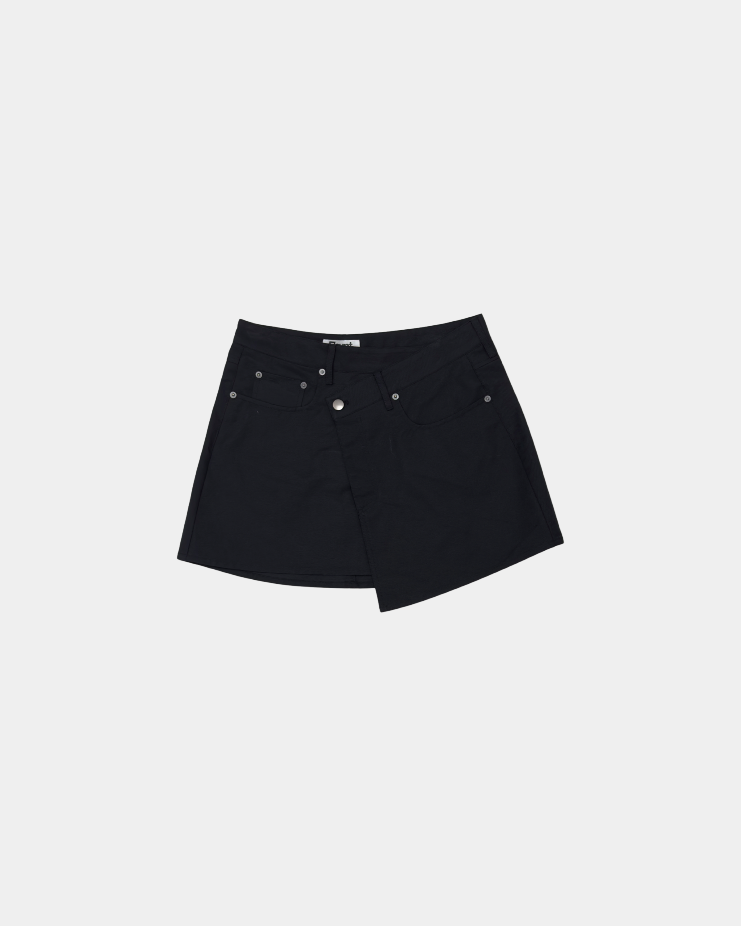 Black Semi Slanted Skirt