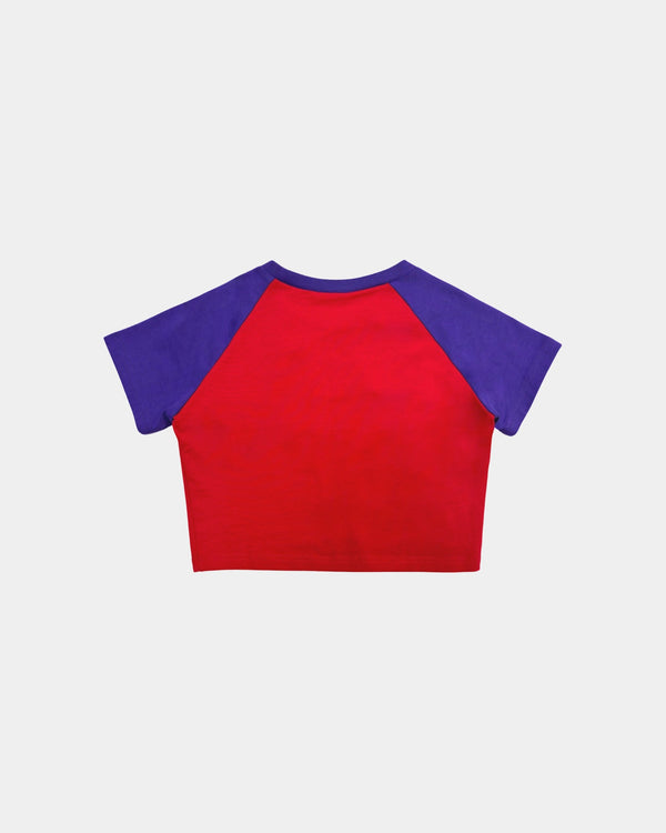Embryo Red and Purple Star Cropped Shirt