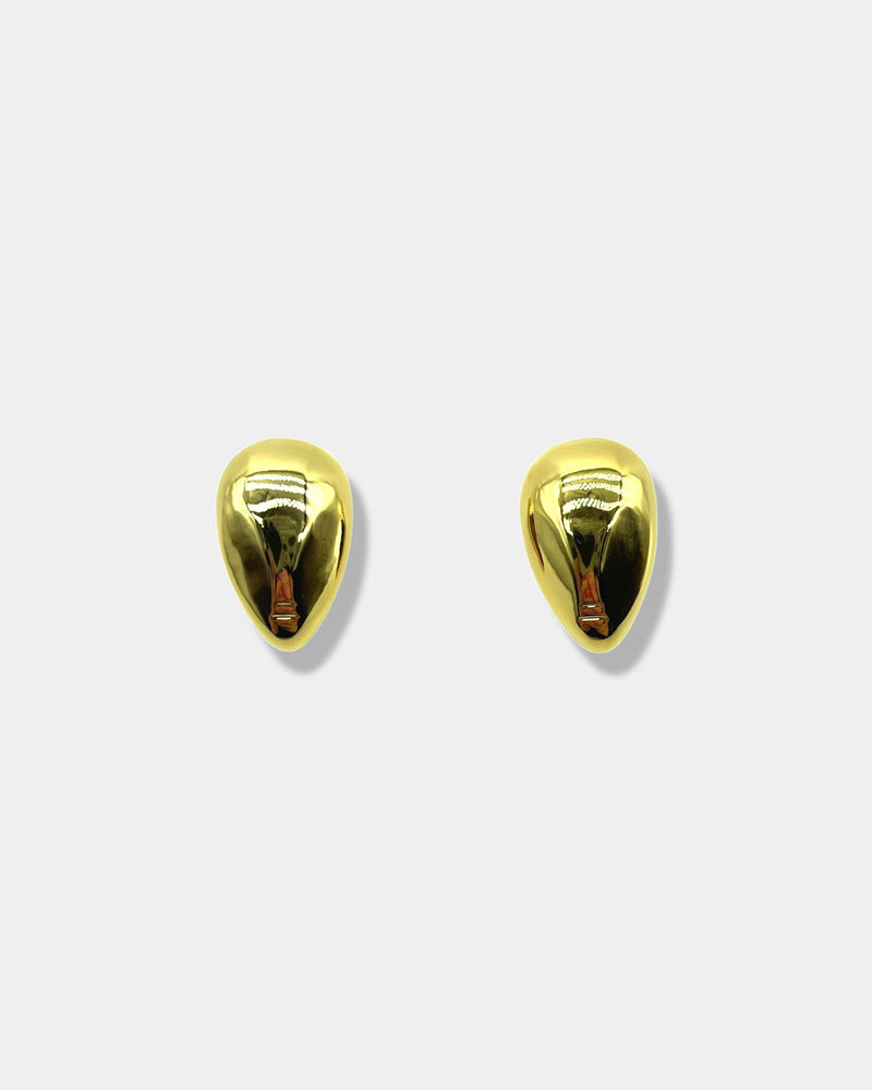 Gold Mega Dome Earrings