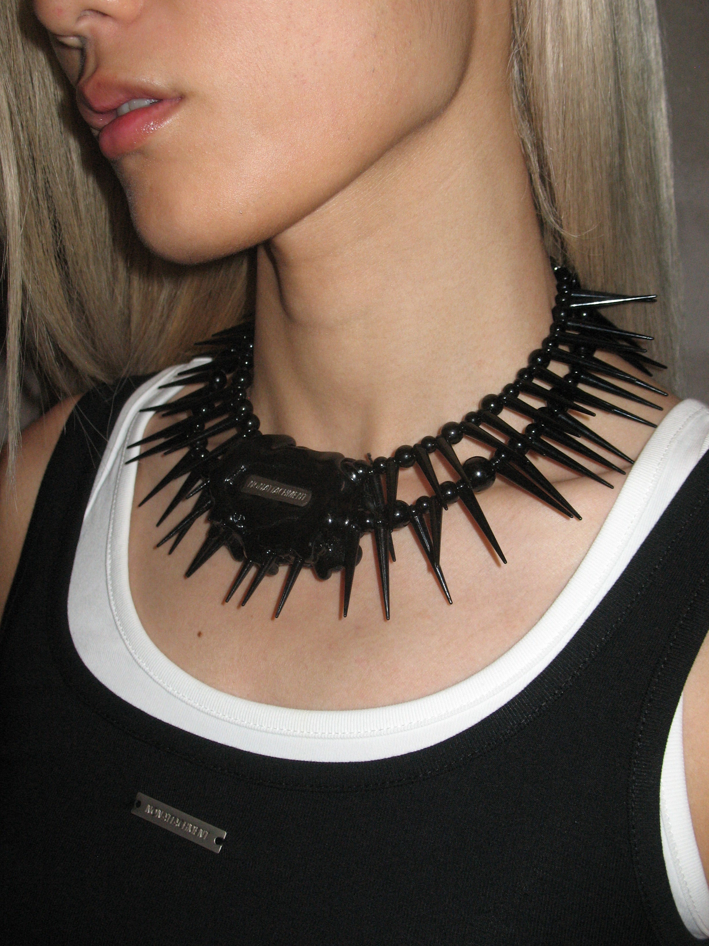 Logo Spiked Necklace