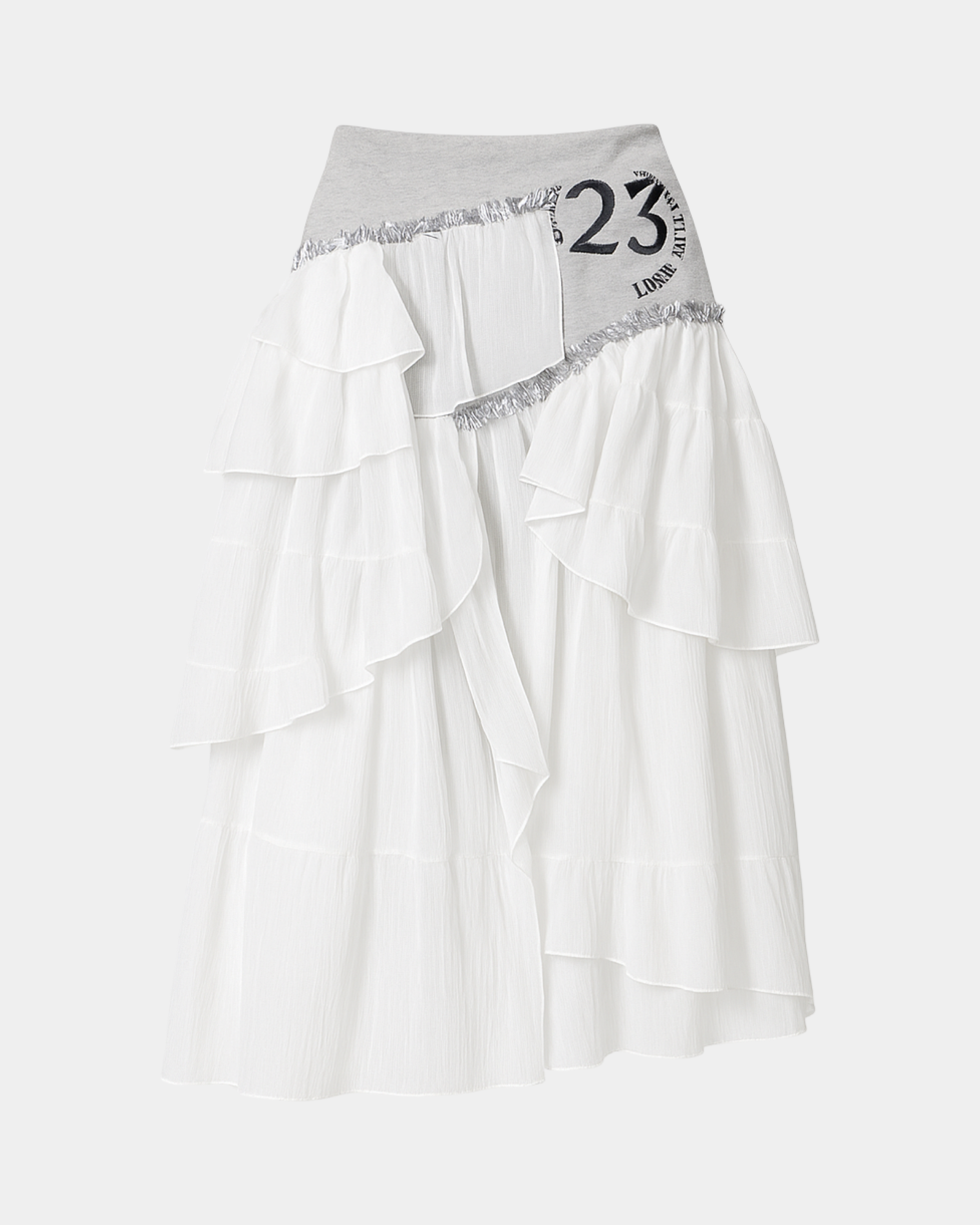 Ivory Hybrid Layered Dress
