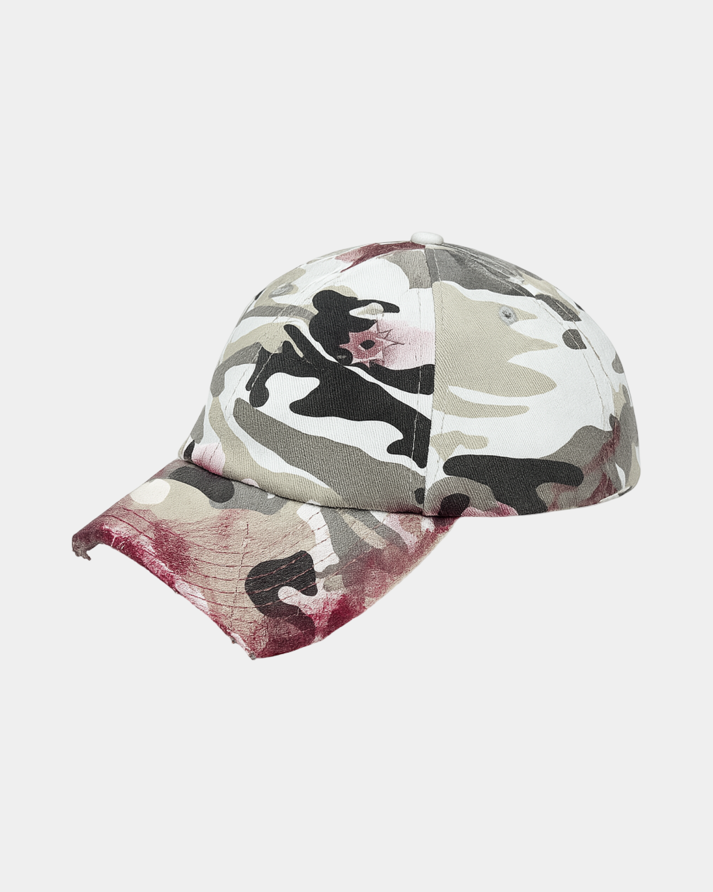 White Ghostfield Bleed Camo Cap
