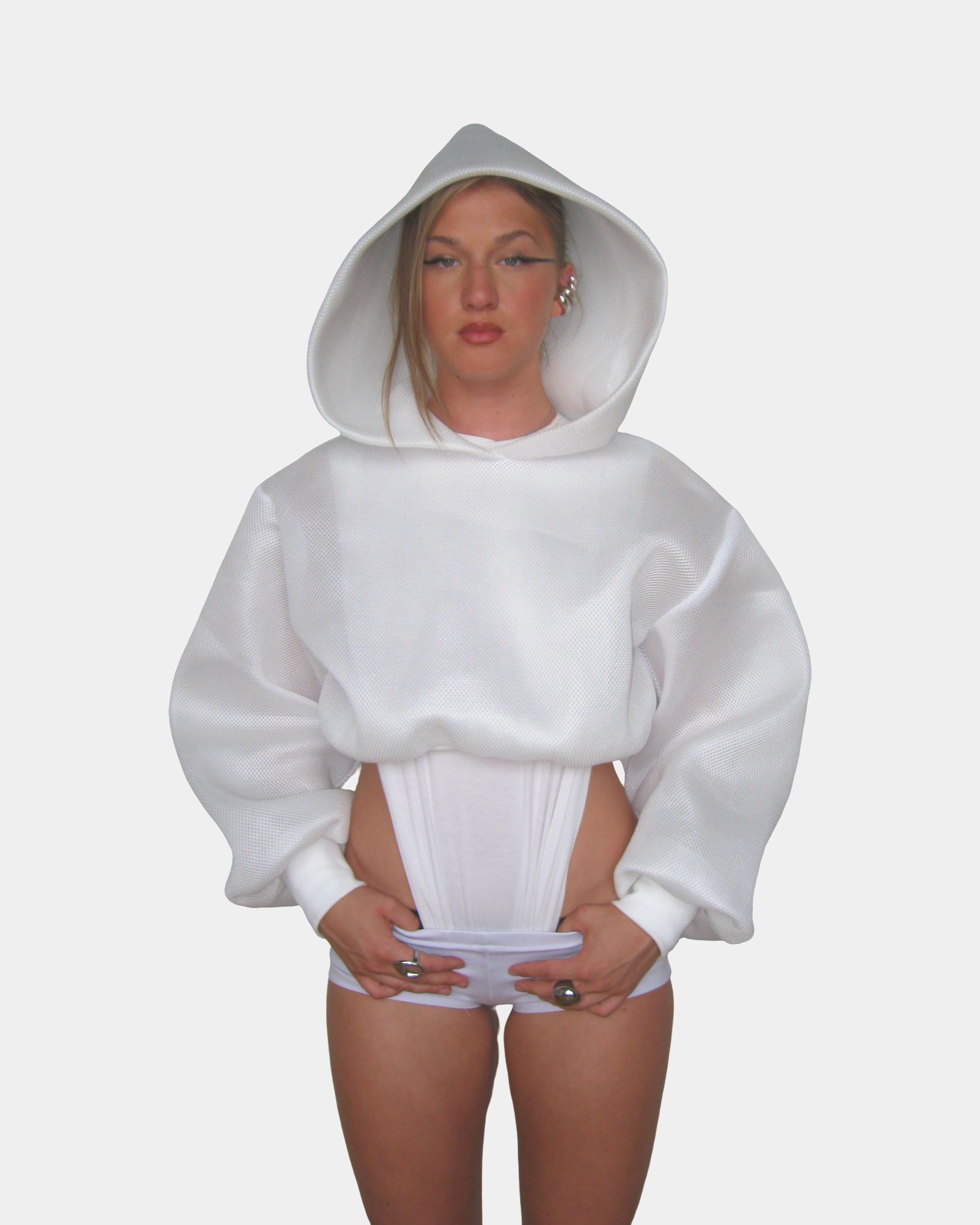 White Bubble Hoodie