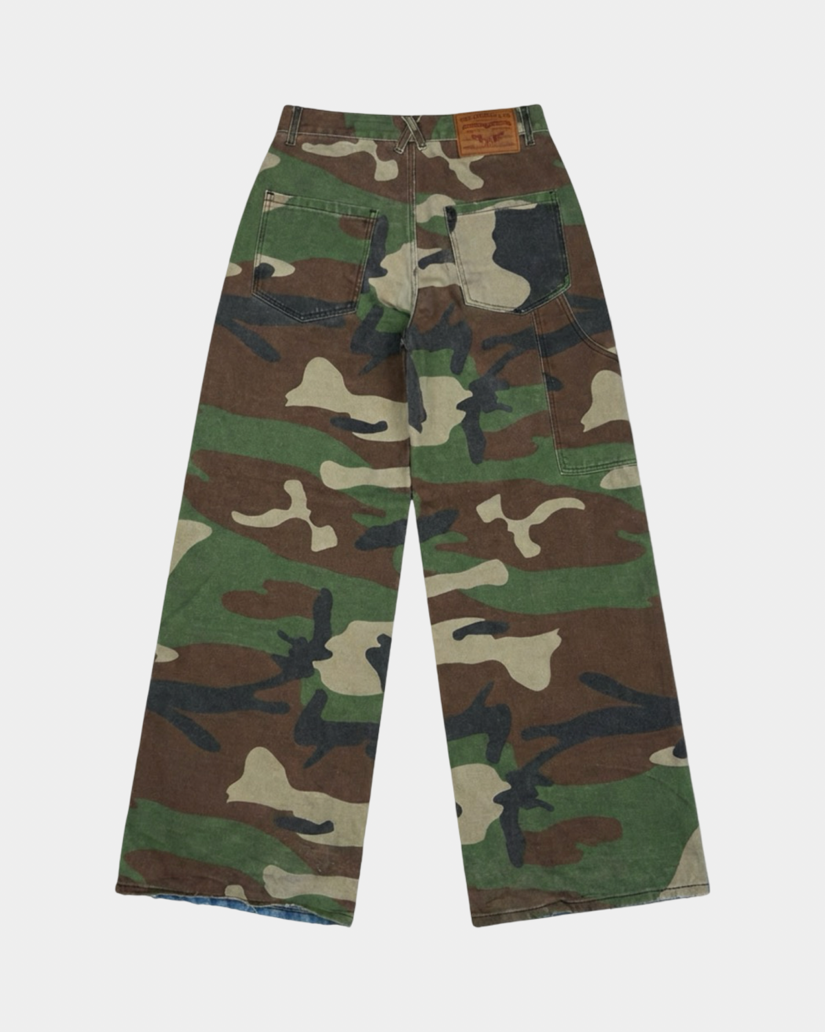Light Wash Woodland Camo Denim Jeans