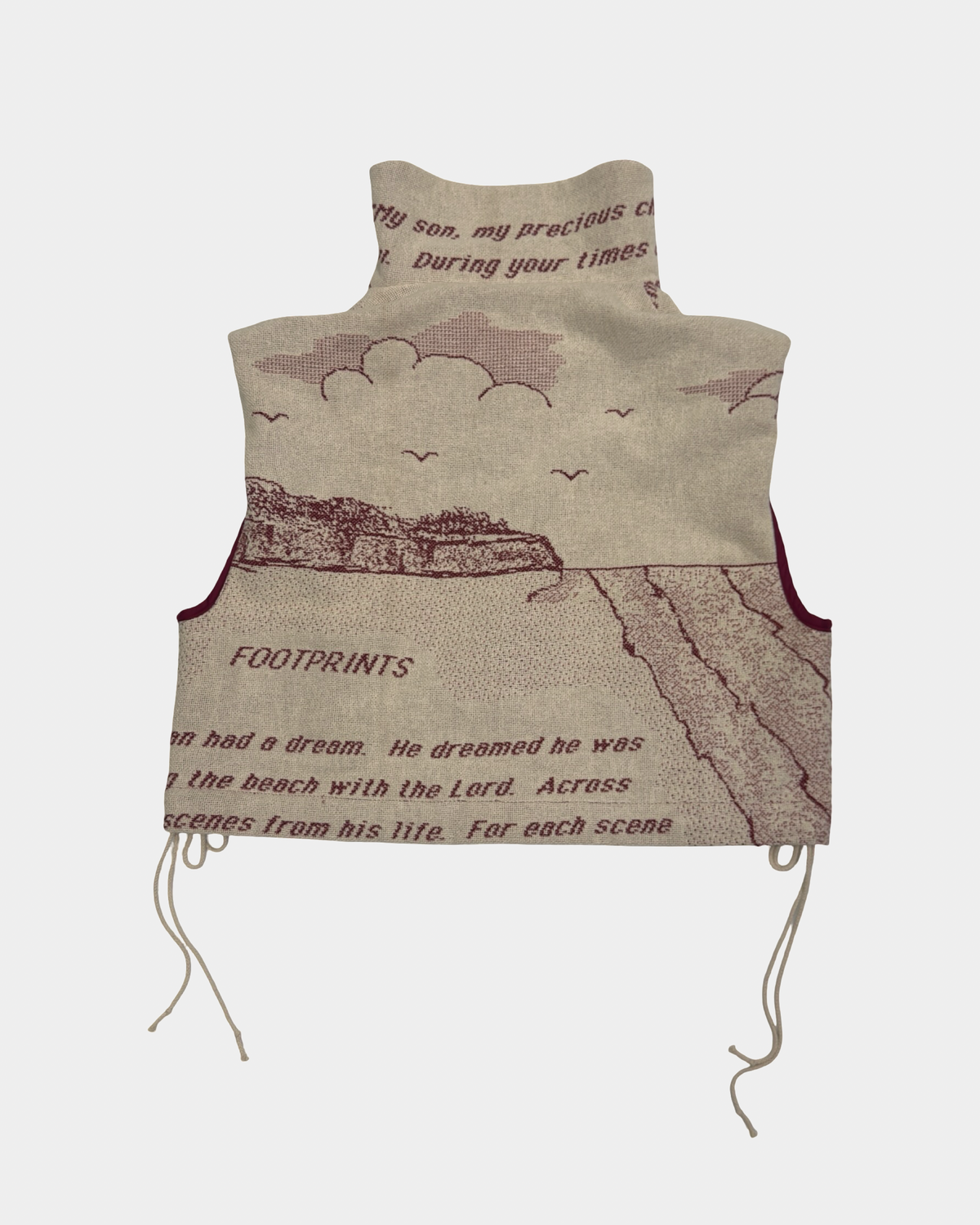 Cinchable Poetry Vest Jacket