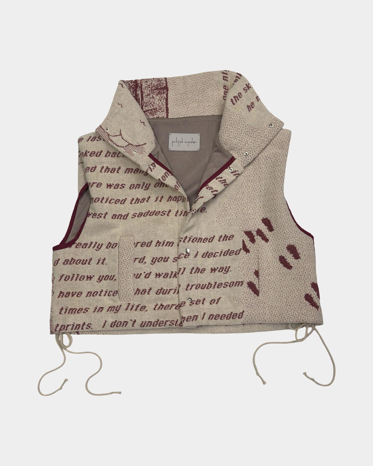 Cinchable Poetry Vest Jacket