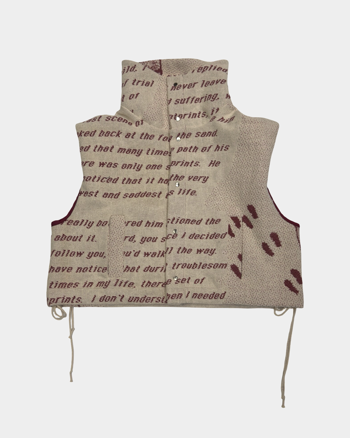 Cinchable Poetry Vest Jacket