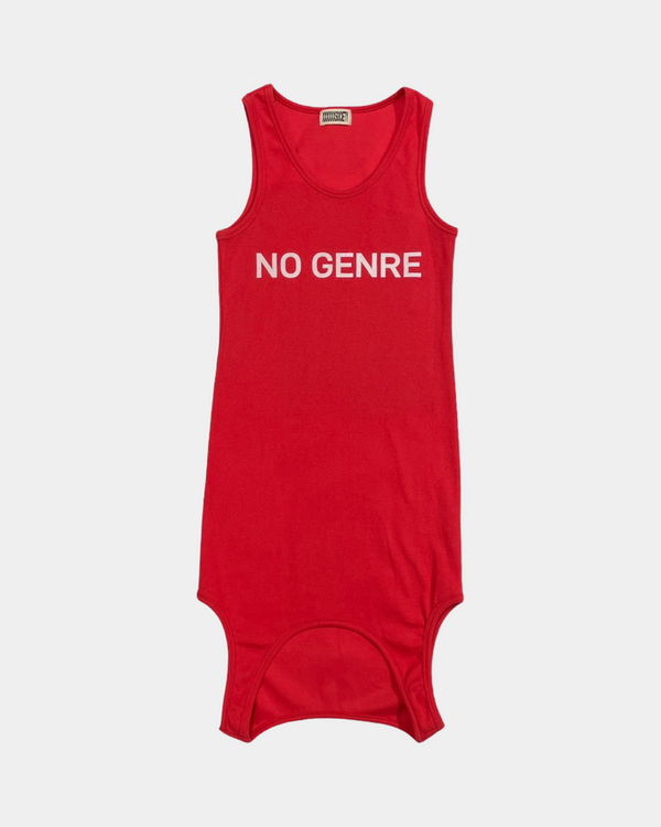 Red No Genre Up Down One-piece Top