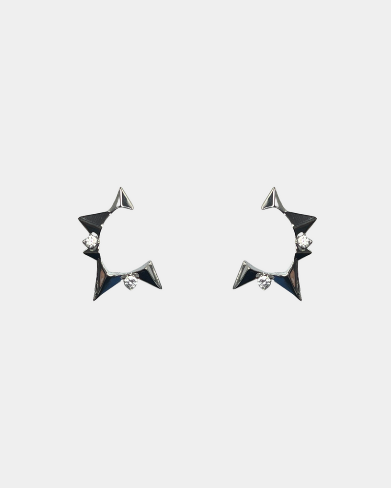 Halved Star Earrings